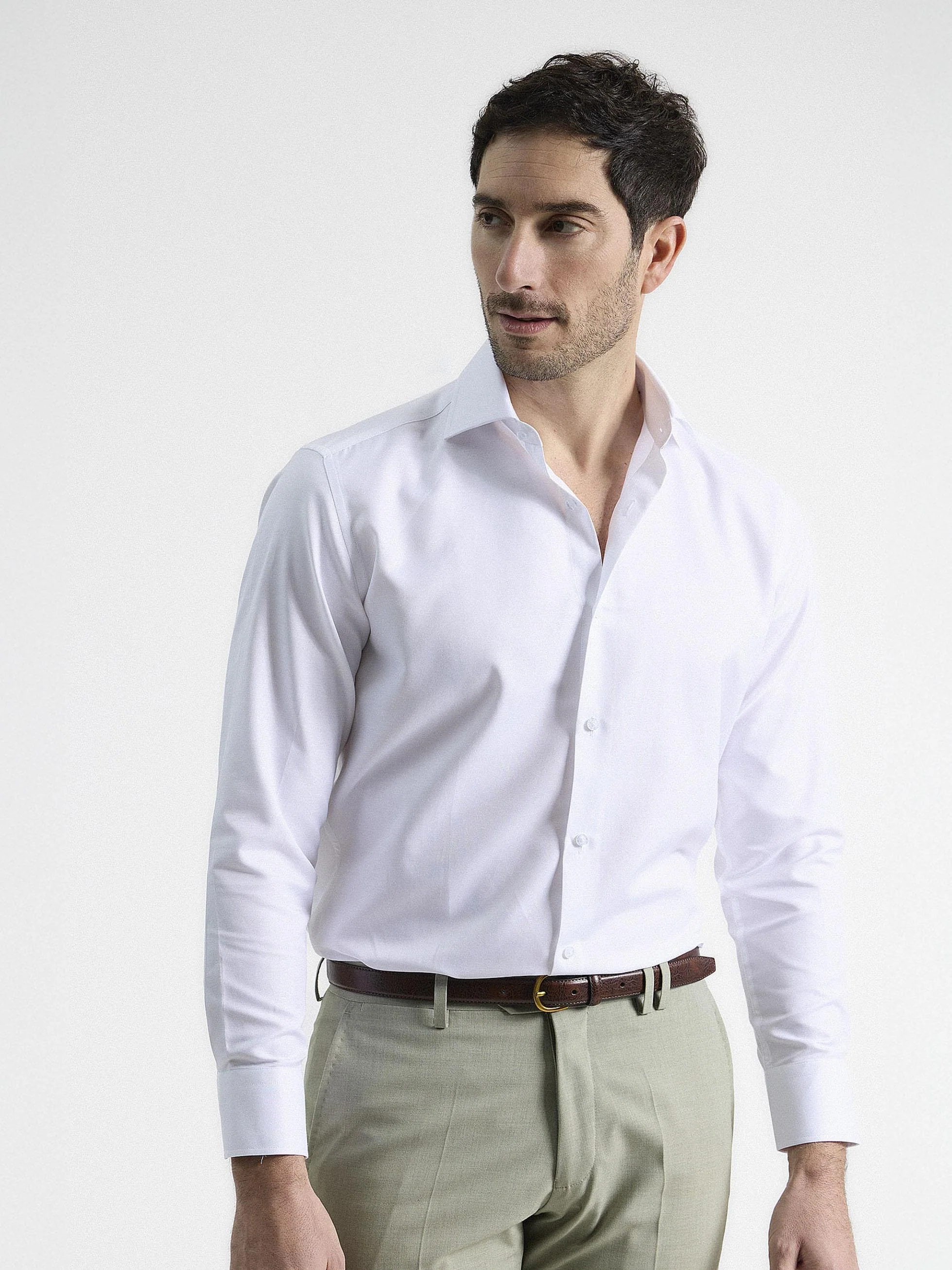CAMISA VESTIR TWILL BLANCA - Image 3