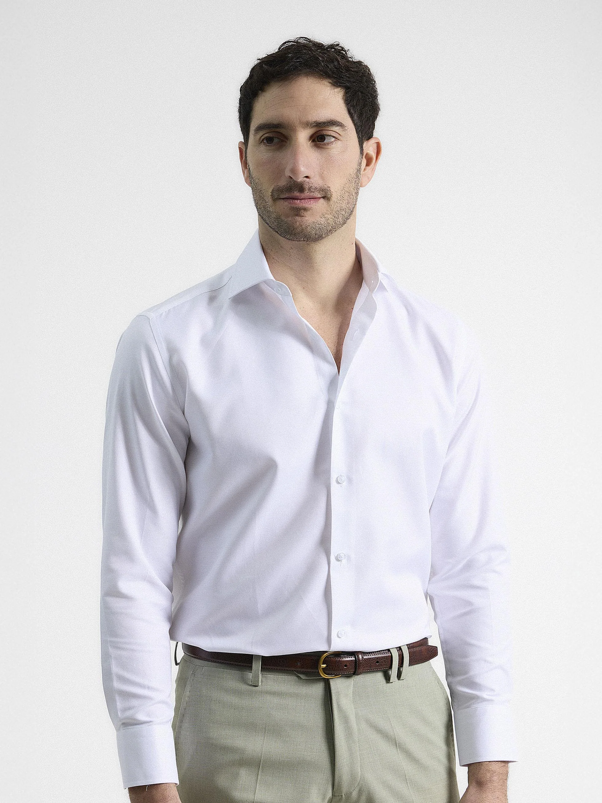 CAMISA VESTIR TWILL BLANCA - Image 4