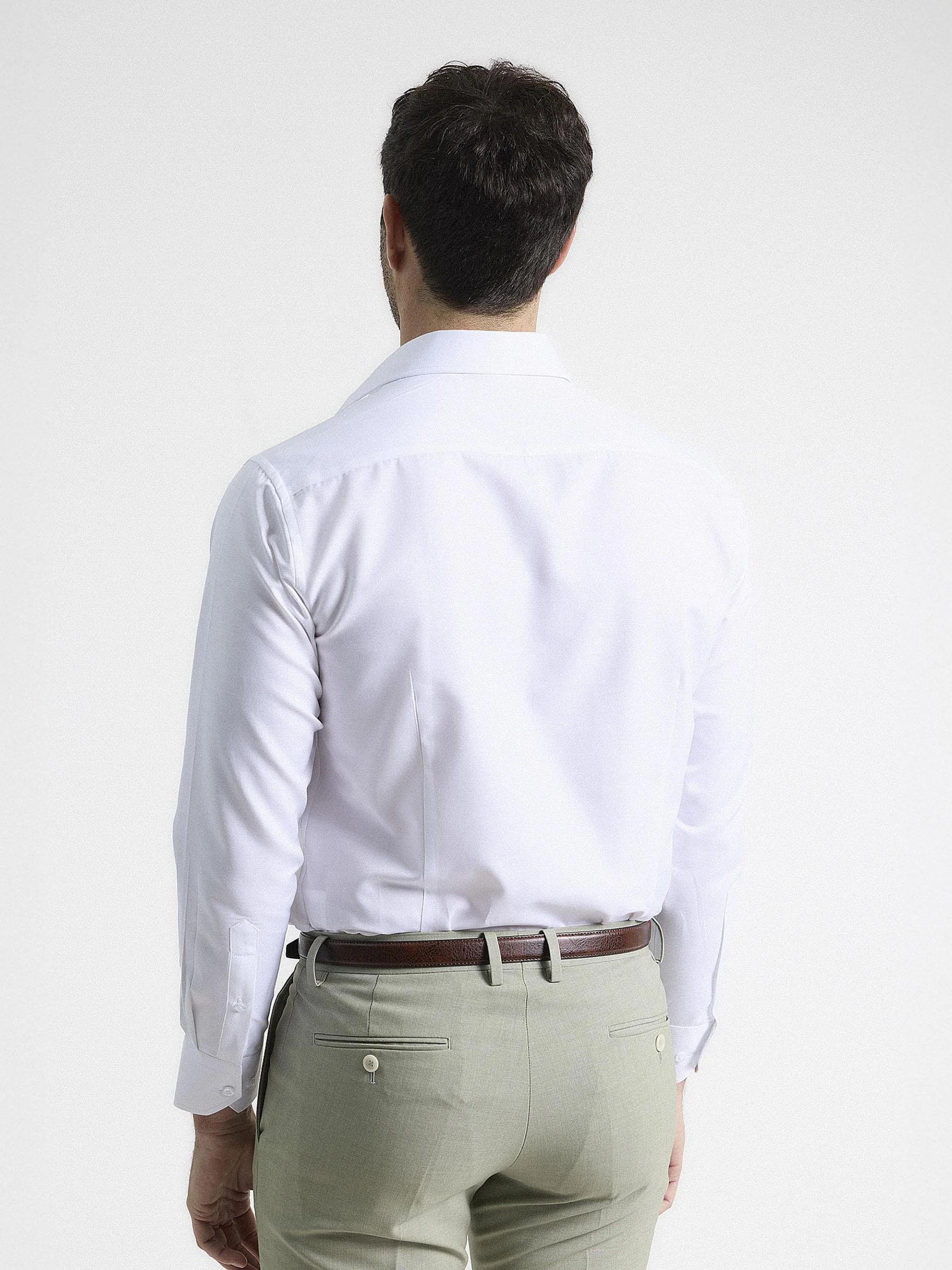 CAMISA VESTIR TWILL BLANCA - Image 5