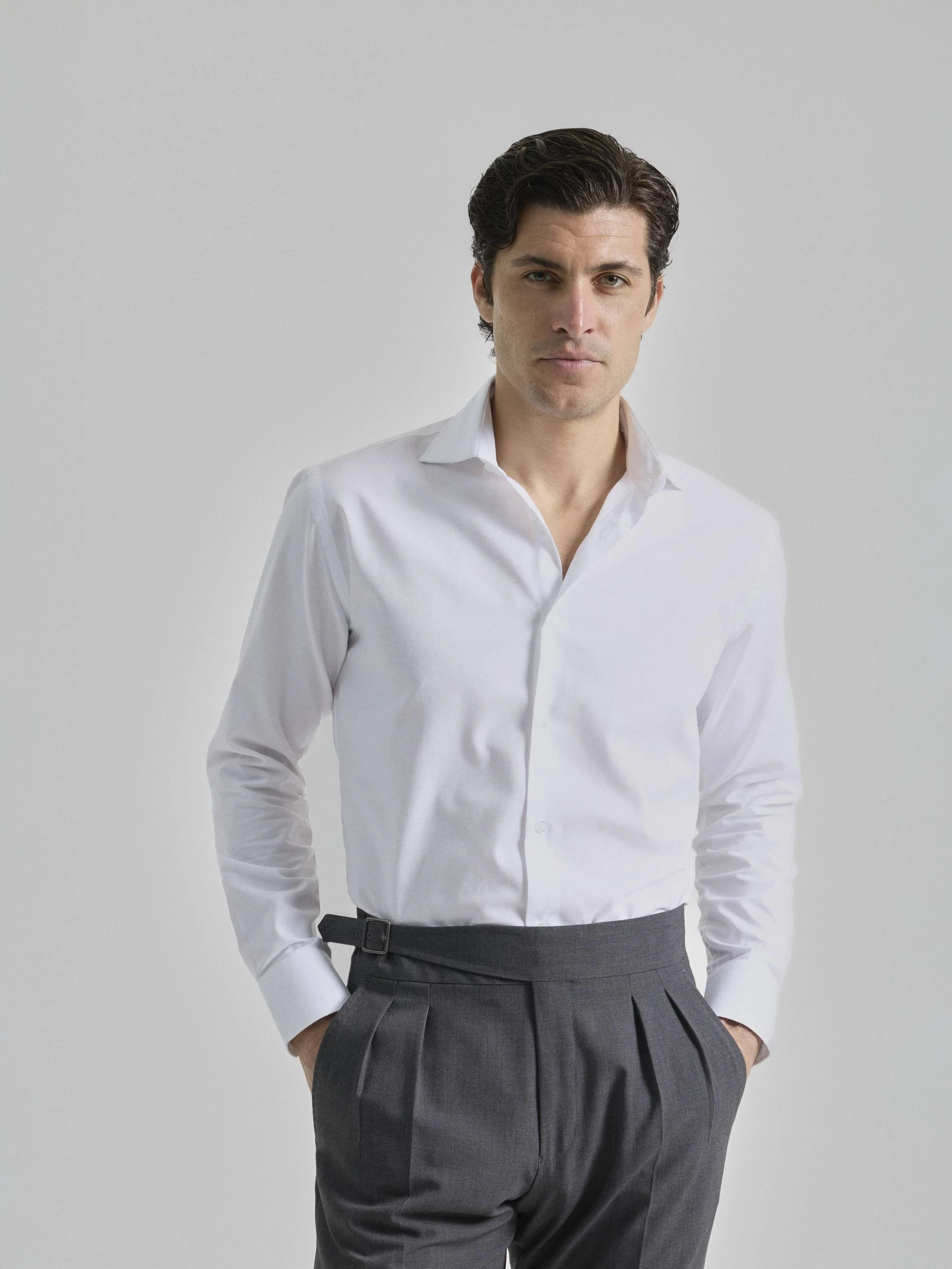 CAMISA VESTIR LISA BLANCA - Image 4