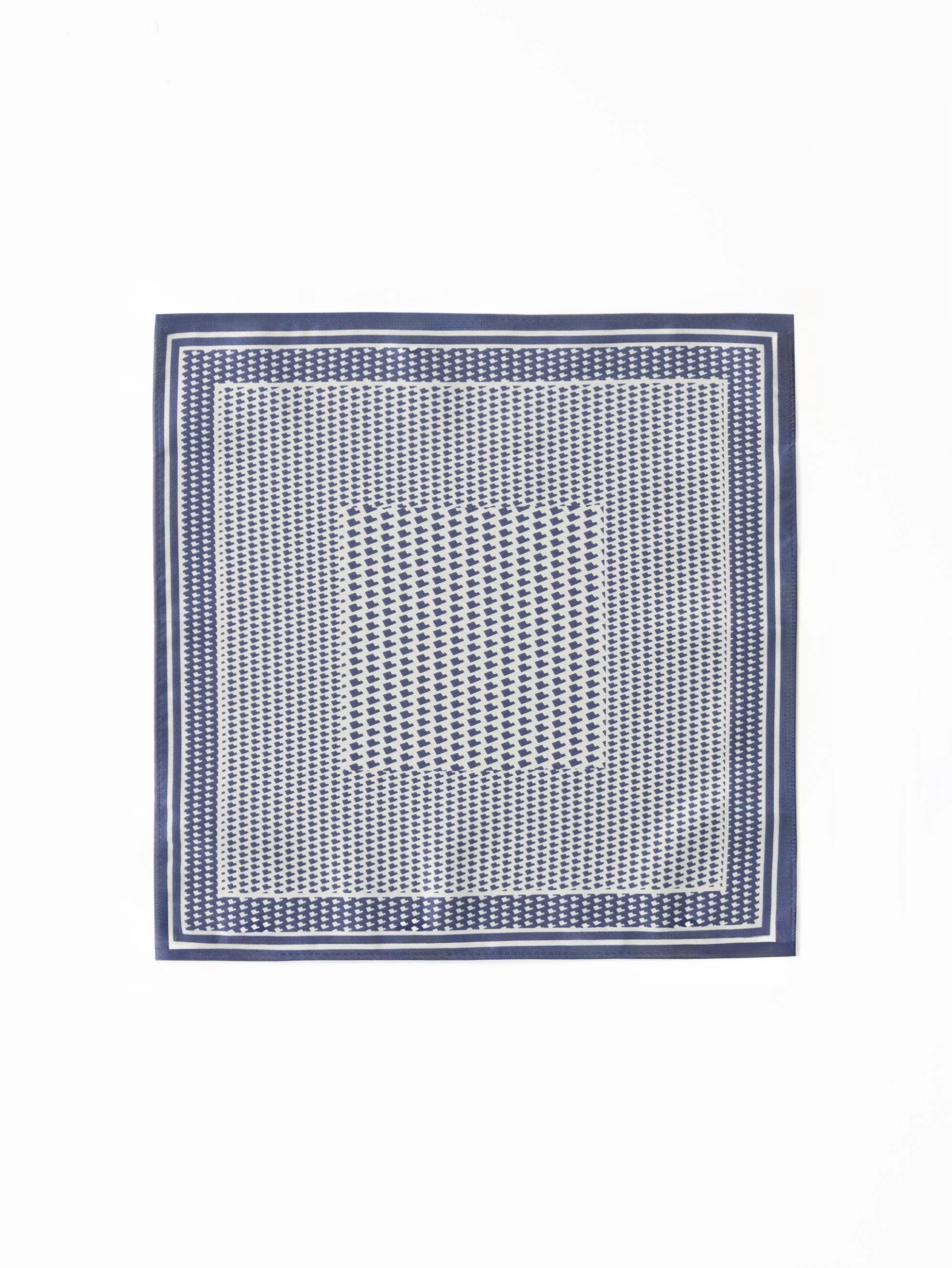 PAÑUELO DE BOLSILLO ESTAMPADO MARINO