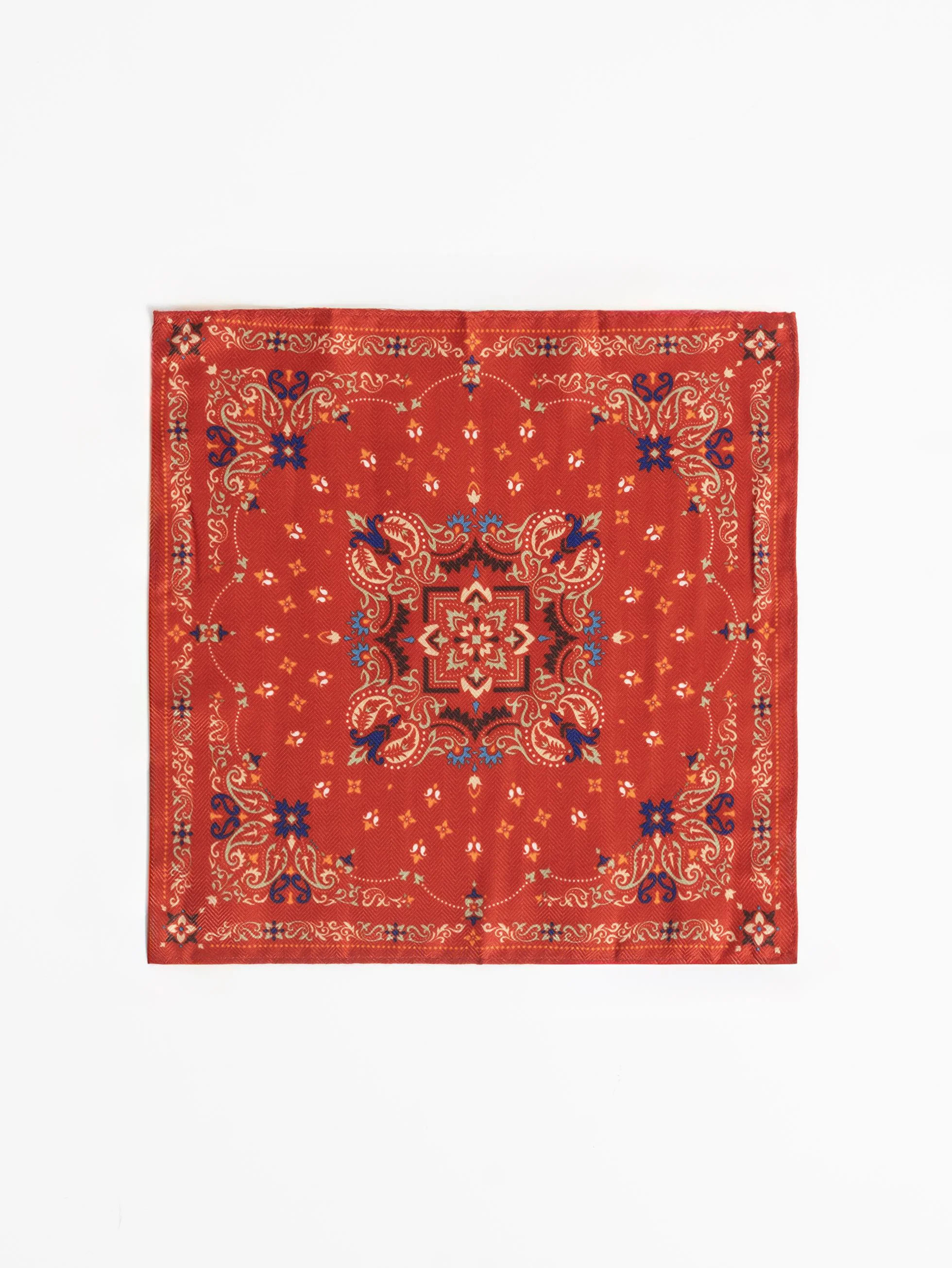 PAÑUELO DE BOLSILLO PASLEY ROJO