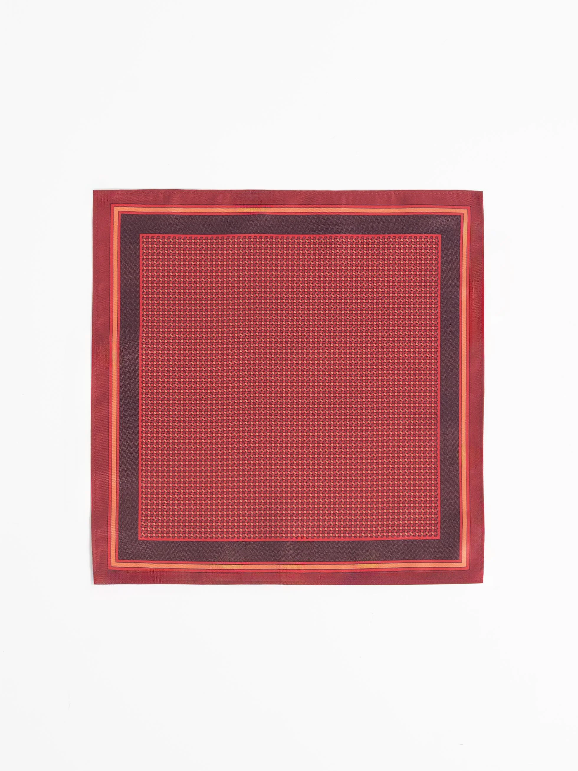 PAÑUELO DE BOLSILLO ESTAMPADO ROJO