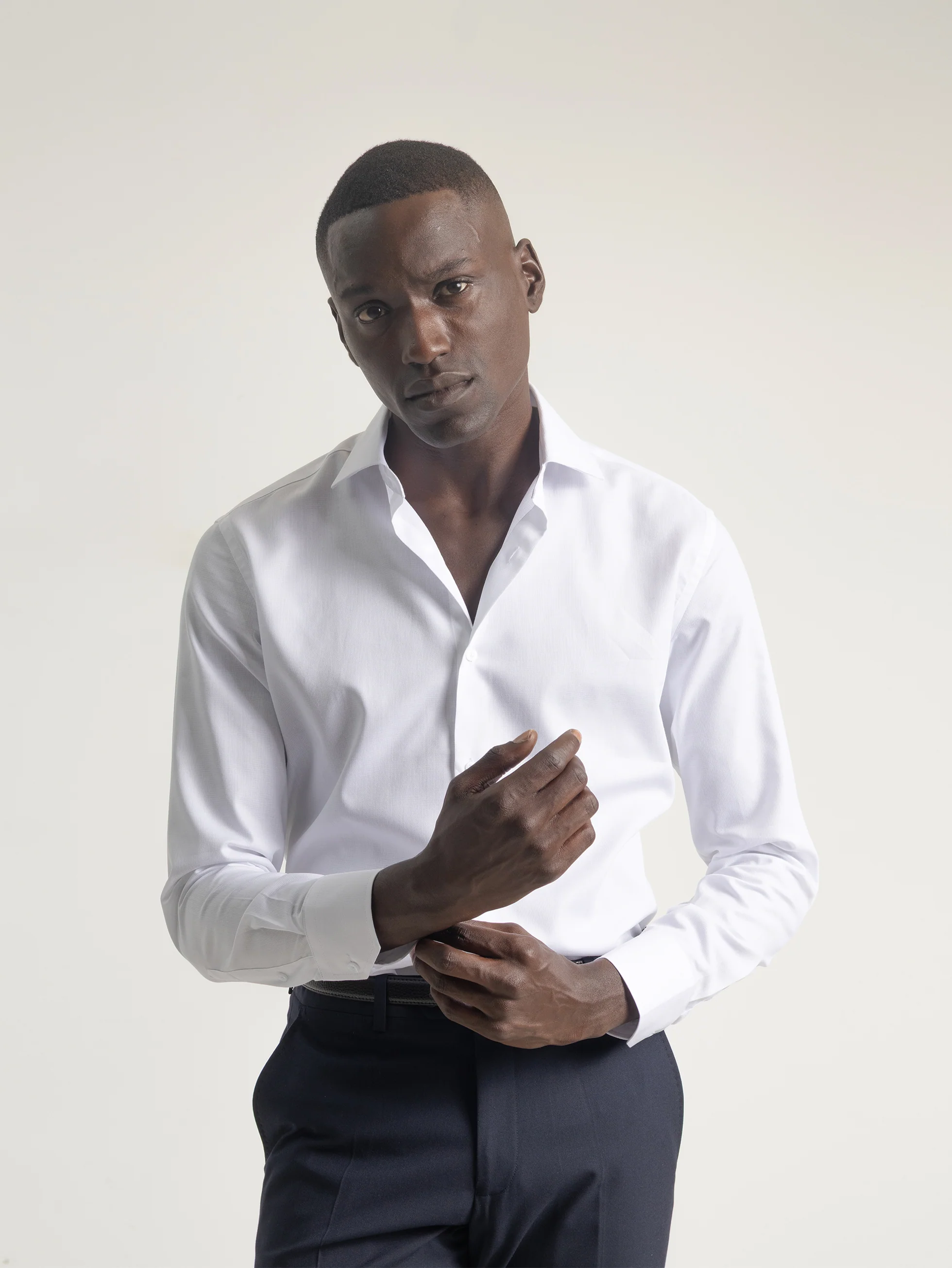 CAMISA VESTIR ESTRUCTURA BLANCA - Image 3
