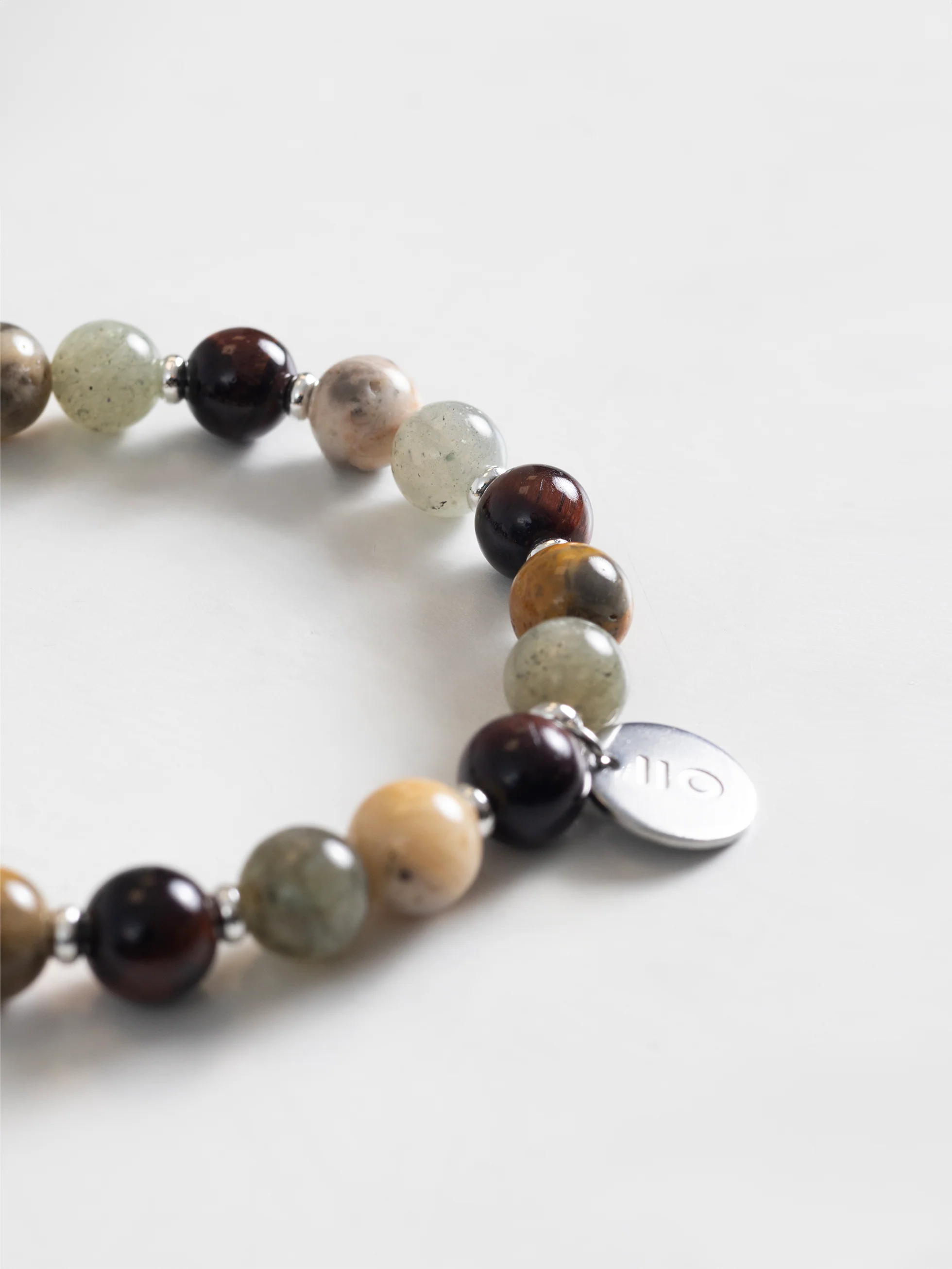PULSERA PIEDRAS GRIS