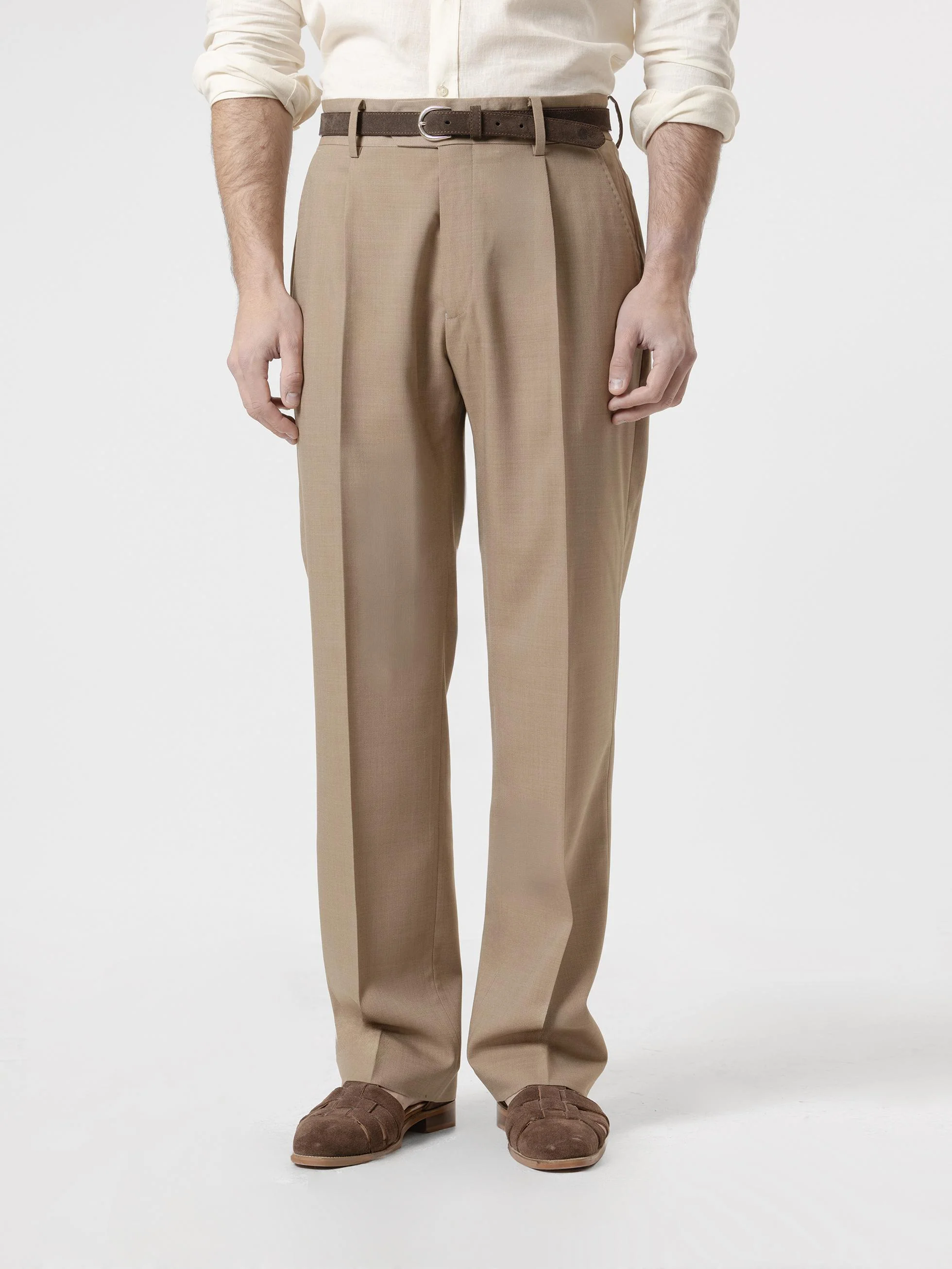 PANTALÓN WIDE FIT CAMEL - Image 3