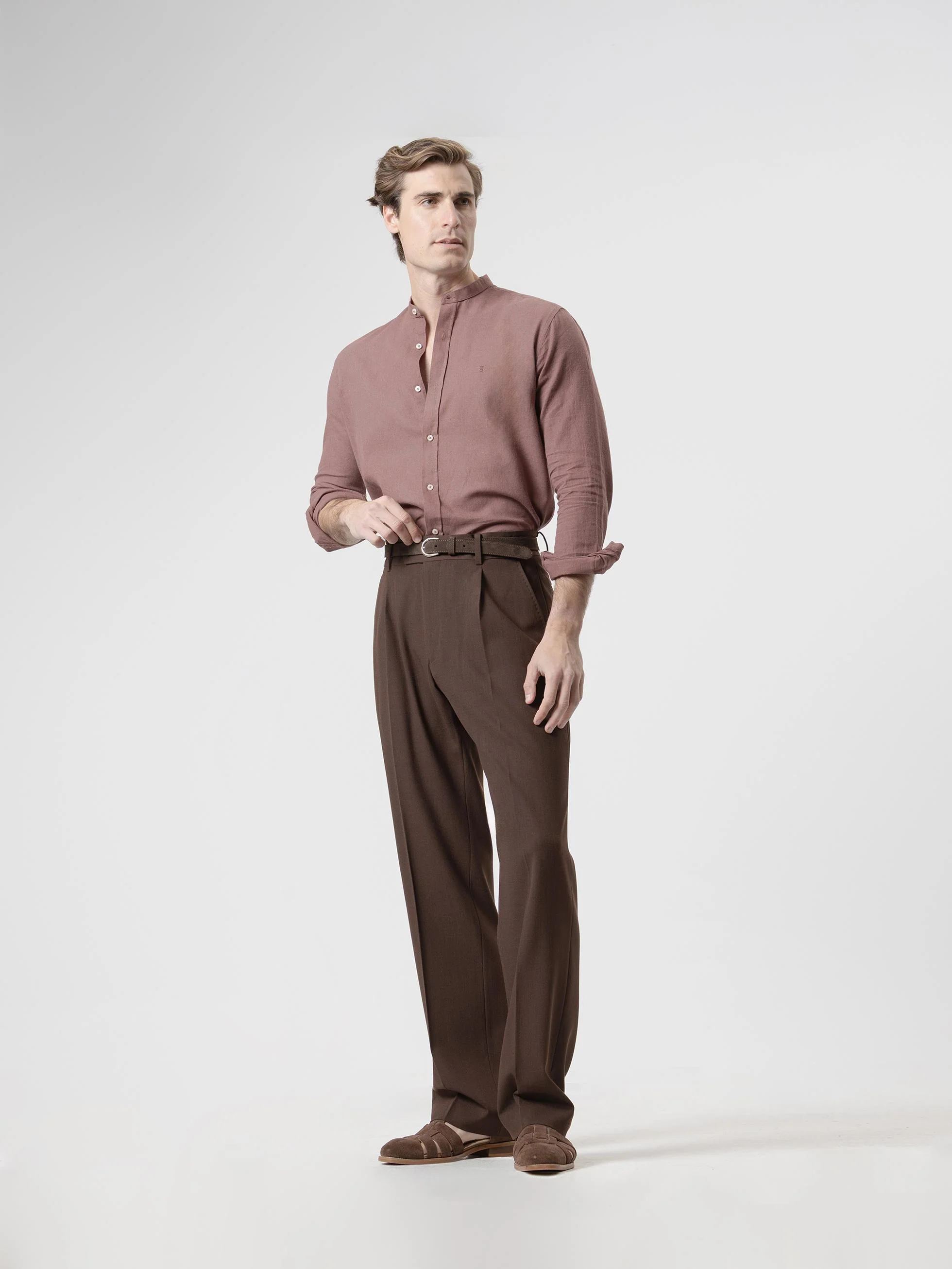 PANTALÓN LANA WIDE FIT CHOCOLATE - Image 4