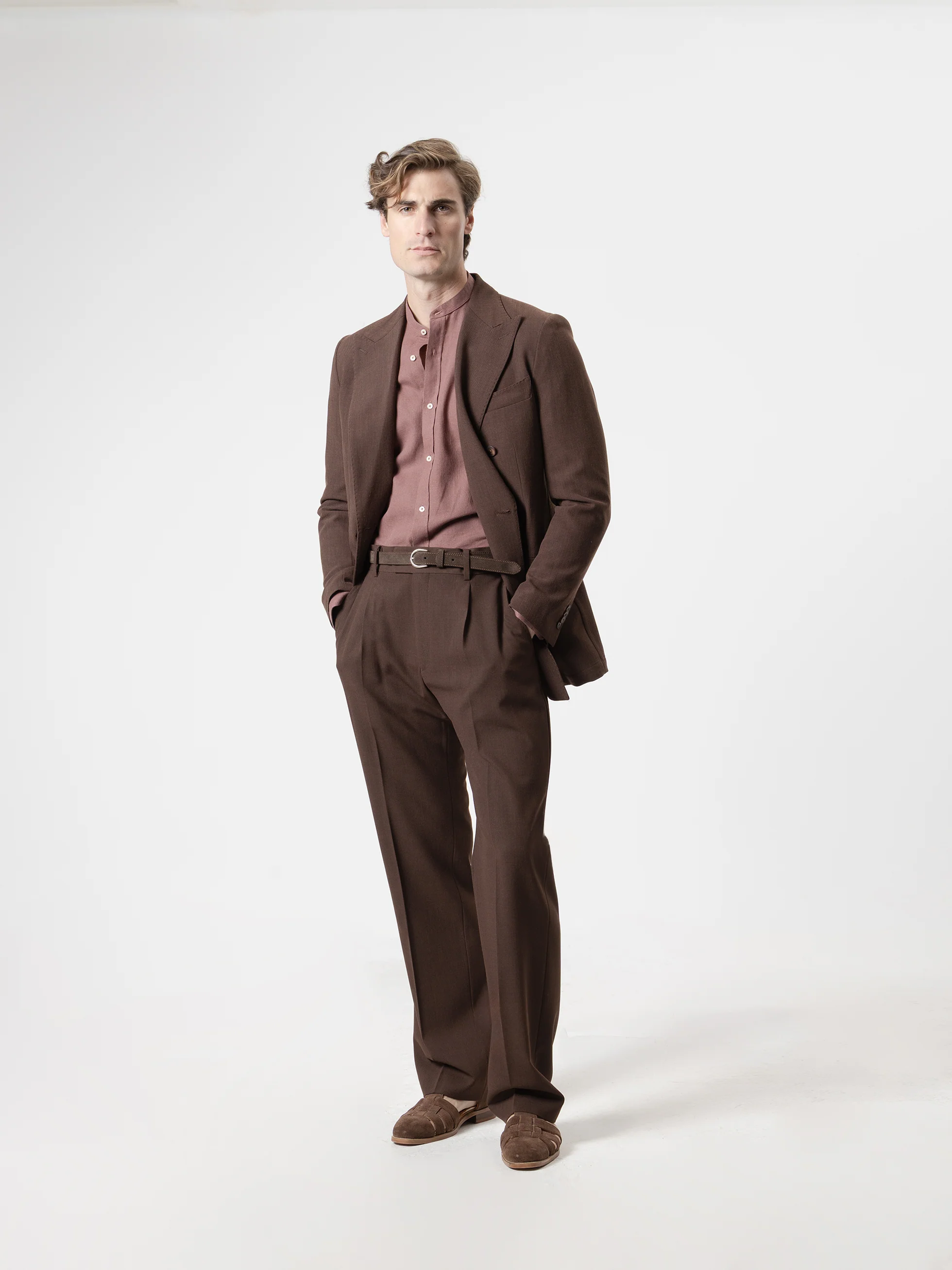 PANTALÓN LANA WIDE FIT CHOCOLATE - Image 5