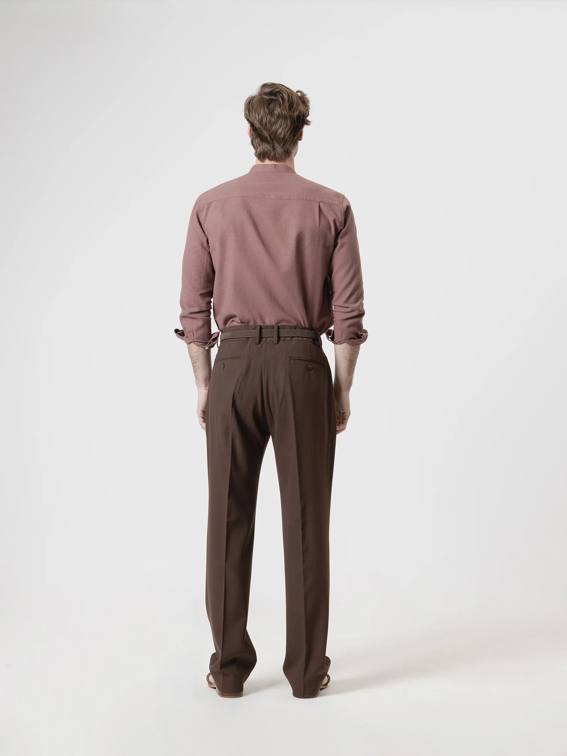 PANTALÓN LANA WIDE FIT CHOCOLATE - Image 6