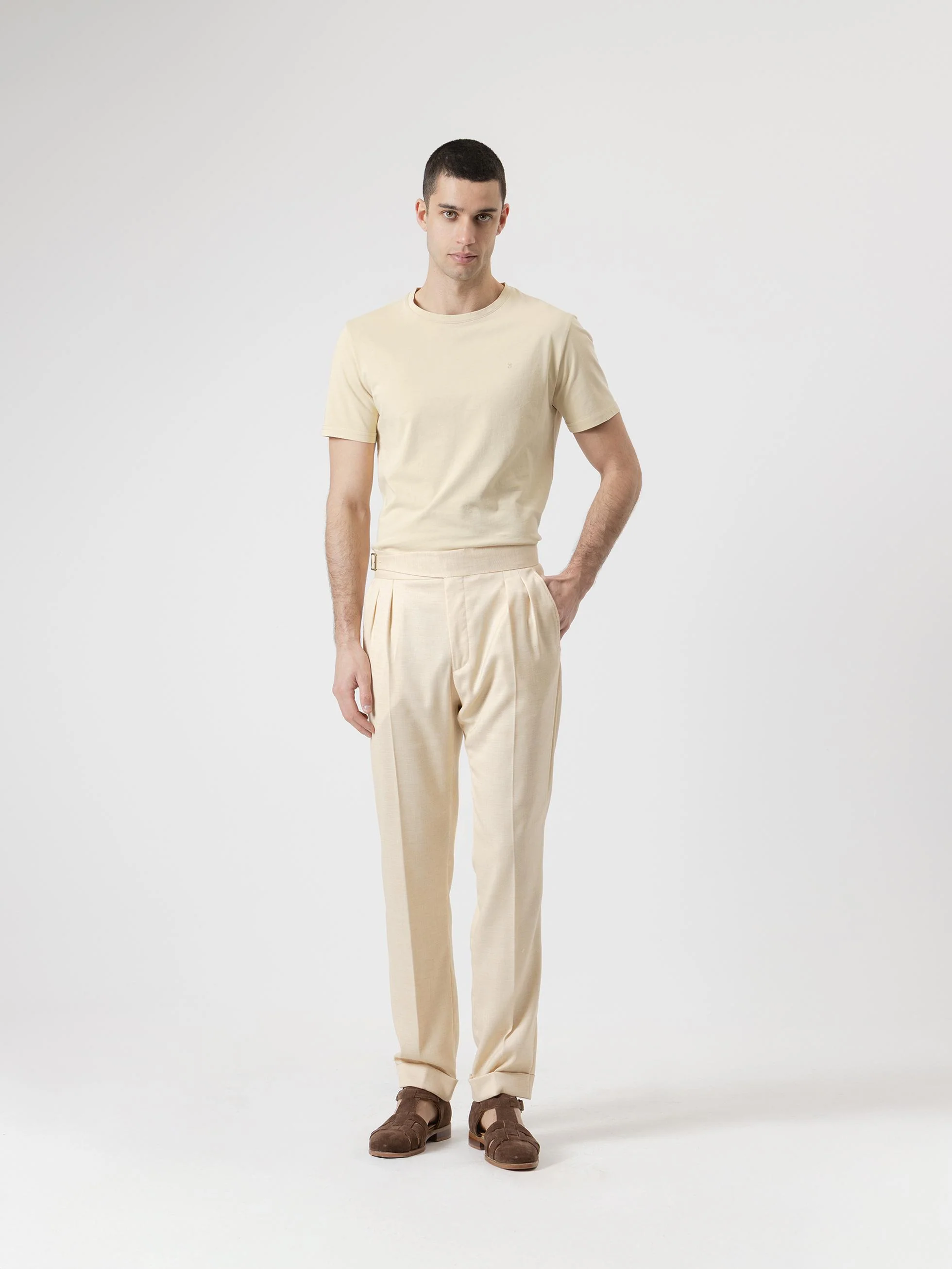 PANTALÓN GURKHA LINO VAINILLA - Image 4