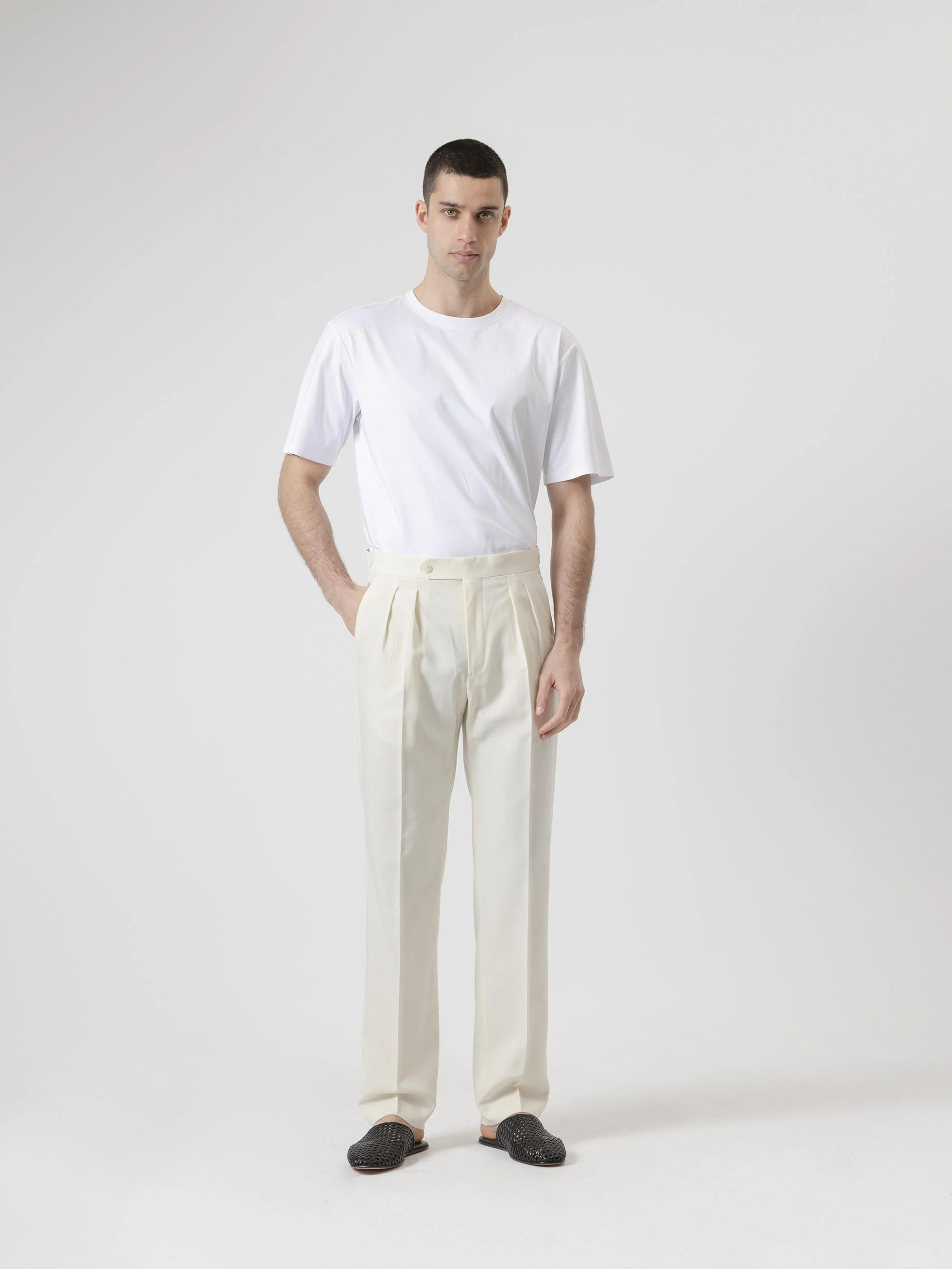 PANTALÓN ALTO RELAXED FIT CRUDO - Image 4