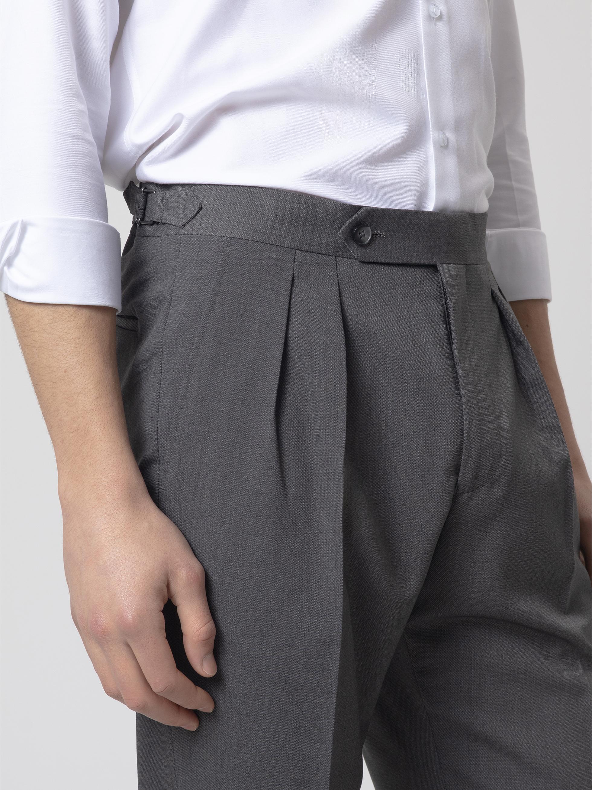 PANTALÓN ALTO RELAXED FIT GRIS OSCURO - Image 2