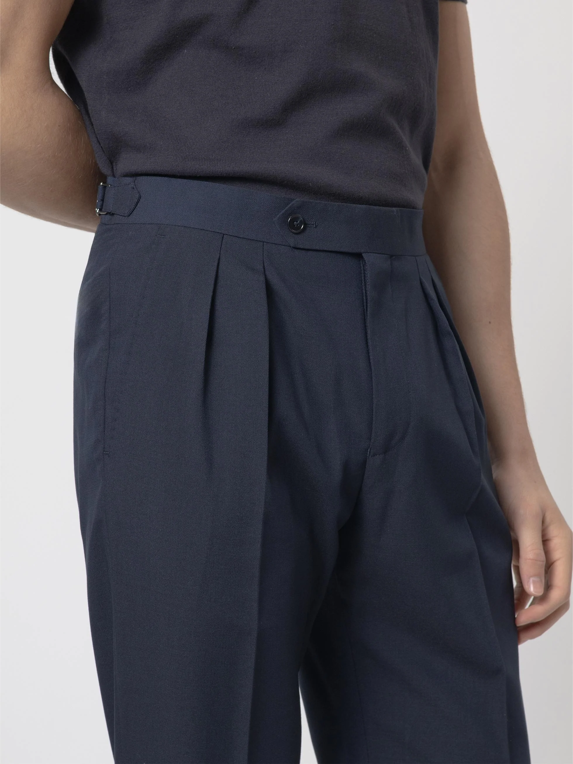 PANTALÓN ALTO RELAXED FIT MARINO - Image 2