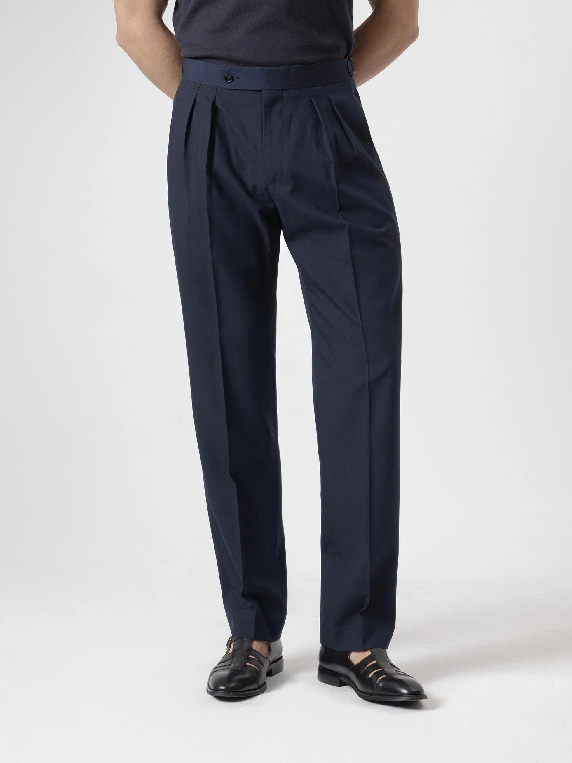 PANTALÓN ALTO RELAXED FIT MARINO - Image 3