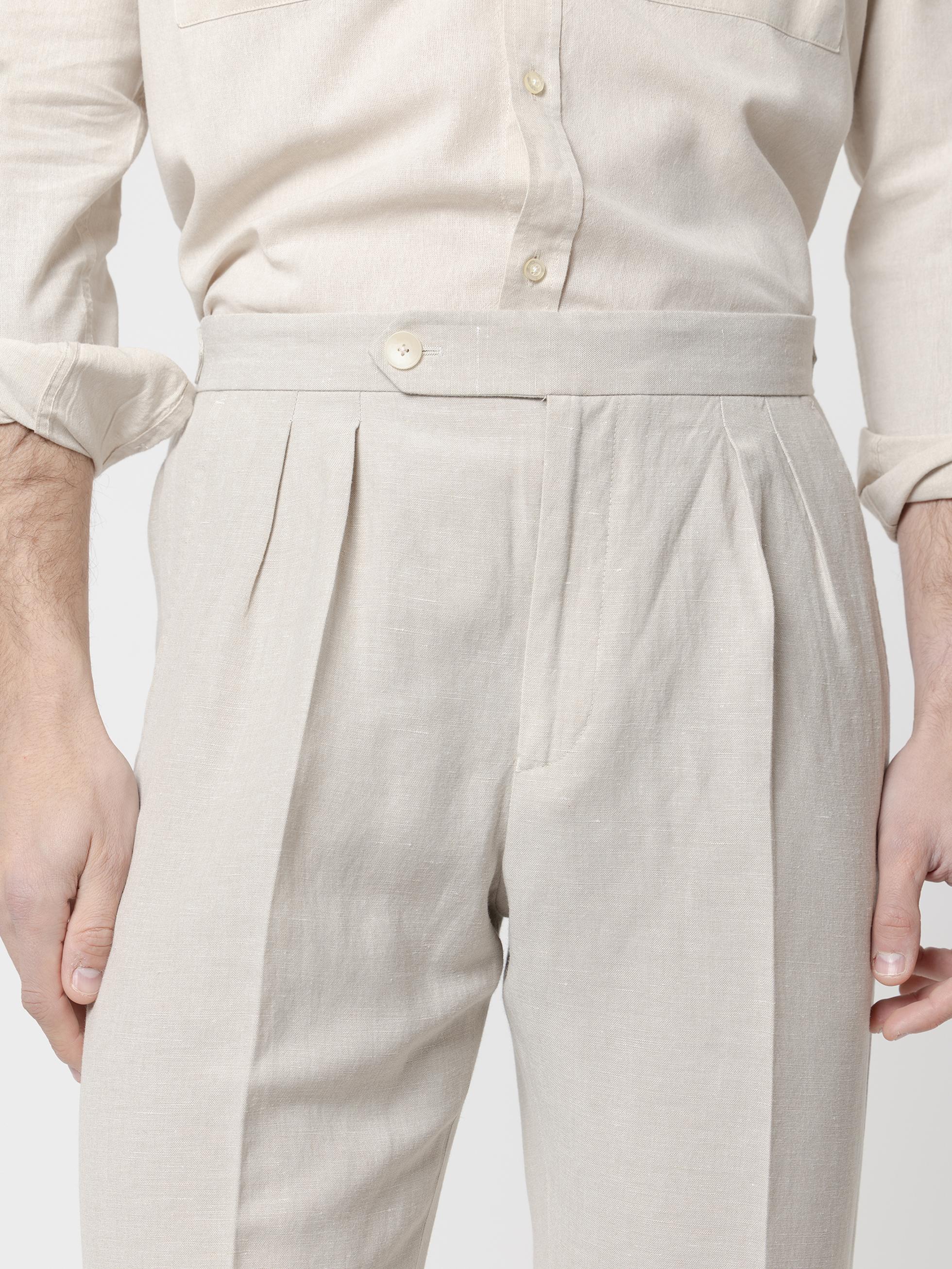 PANTALÓN LINO RELAXED FIT ARENA - Image 2