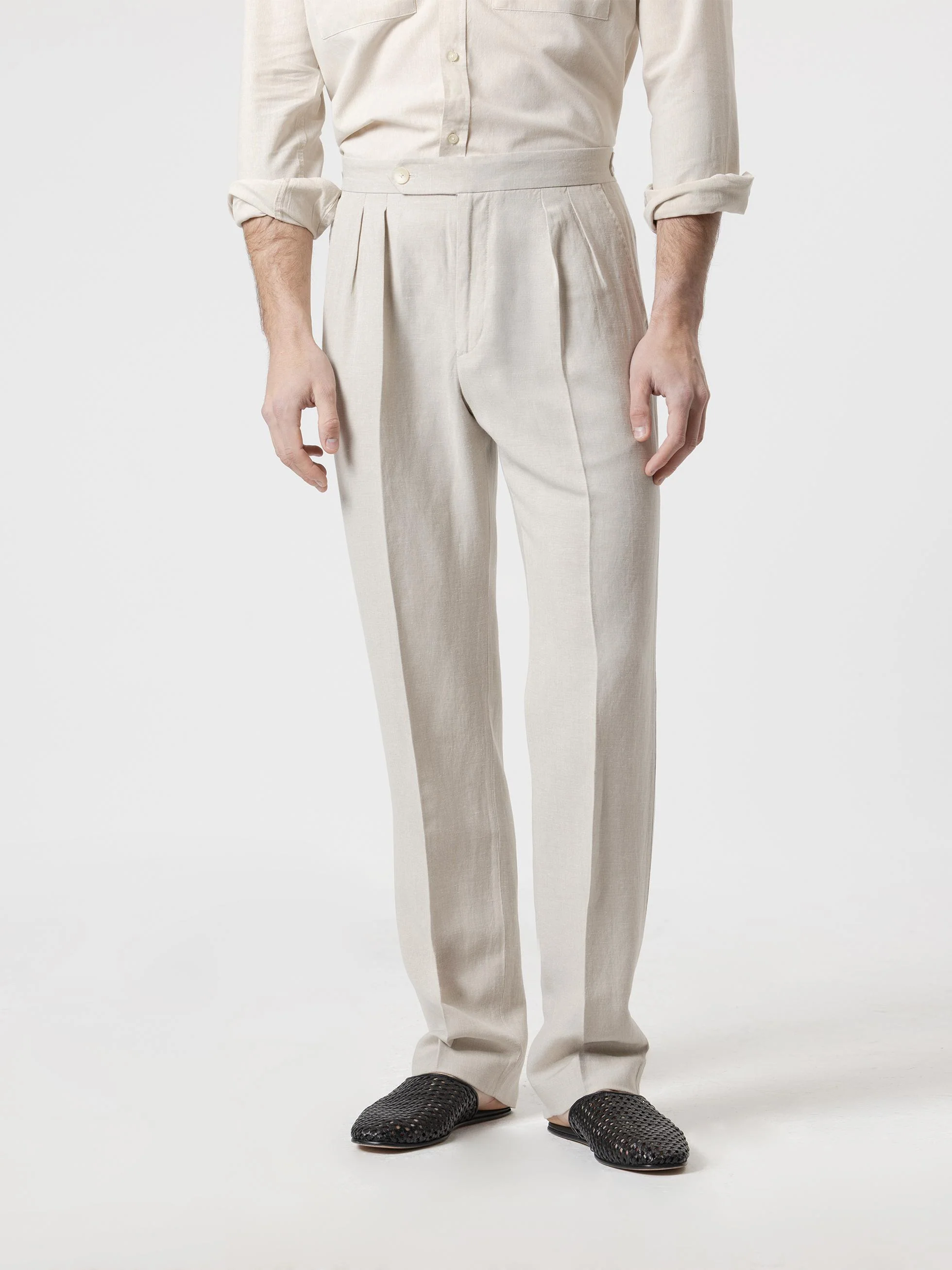 PANTALÓN LINO RELAXED FIT ARENA - Image 3