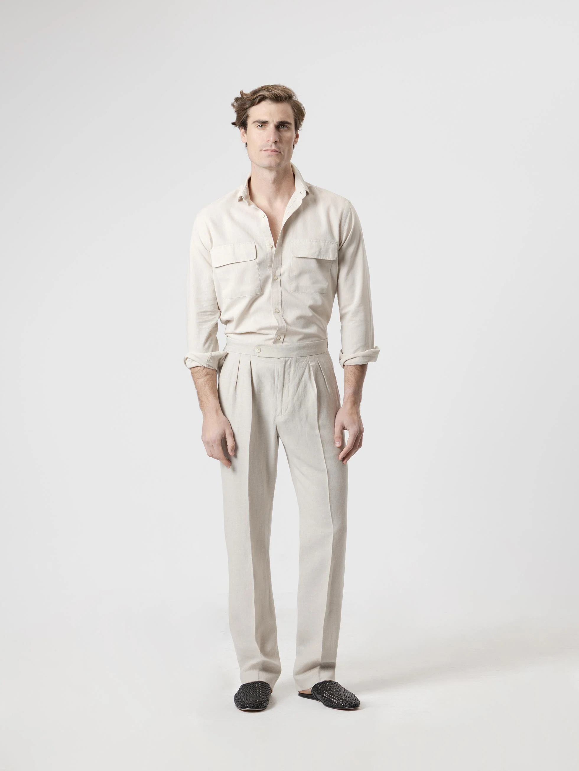 PANTALÓN LINO RELAXED FIT ARENA - Image 4