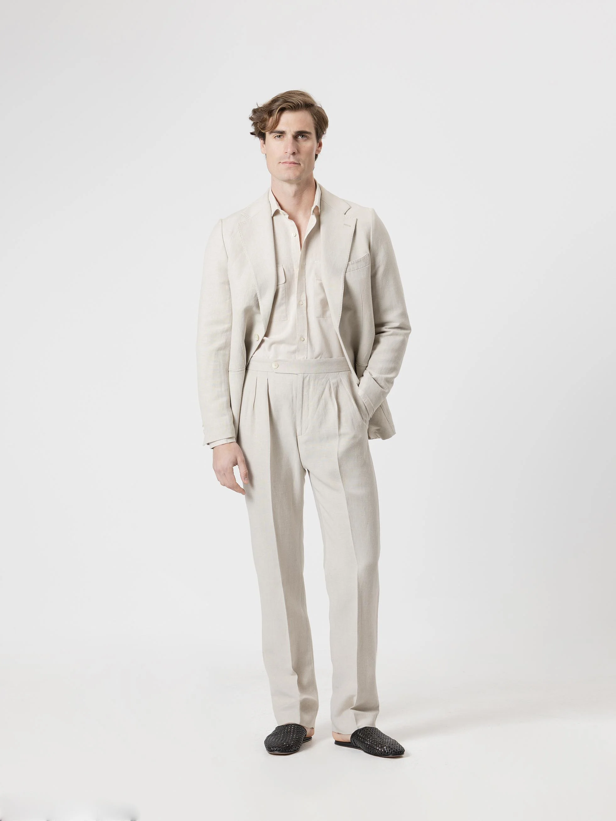 PANTALÓN LINO RELAXED FIT ARENA - Image 6