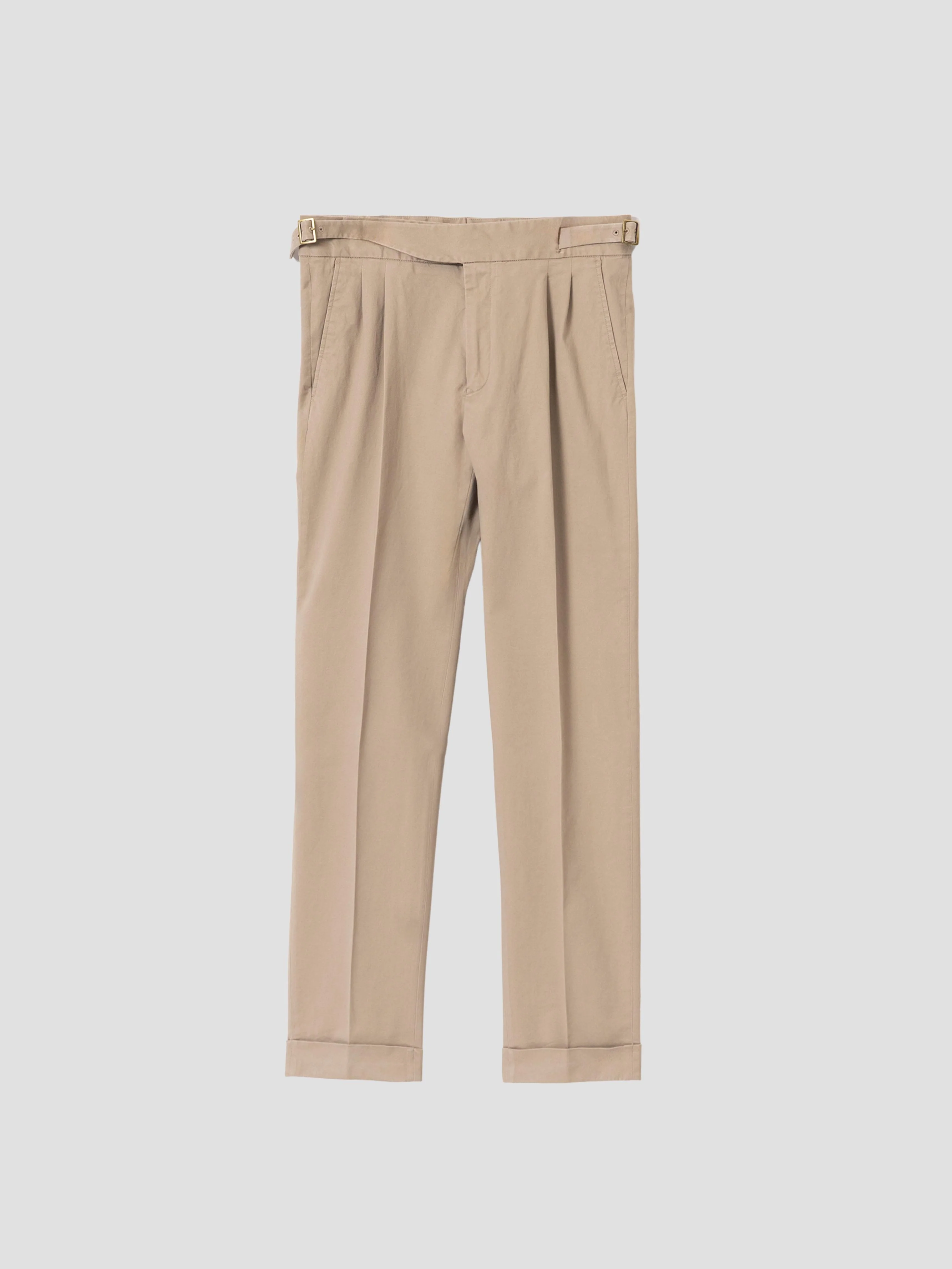 PANTALÓN GURKHA ALGODÓN MARRÓN CLARO
