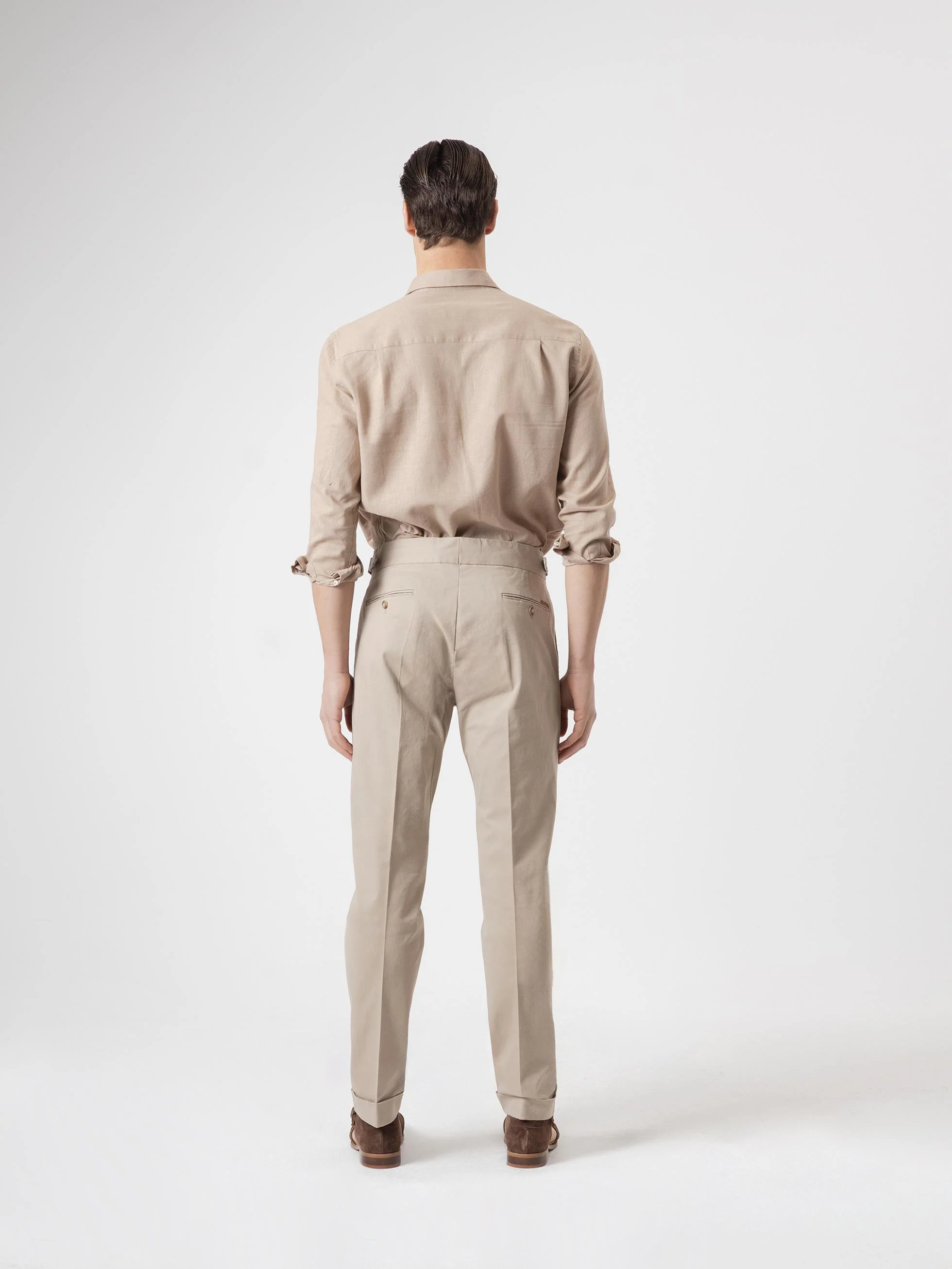 PANTALÓN GURKHA ALGODÓN MARRÓN CLARO - Image 5