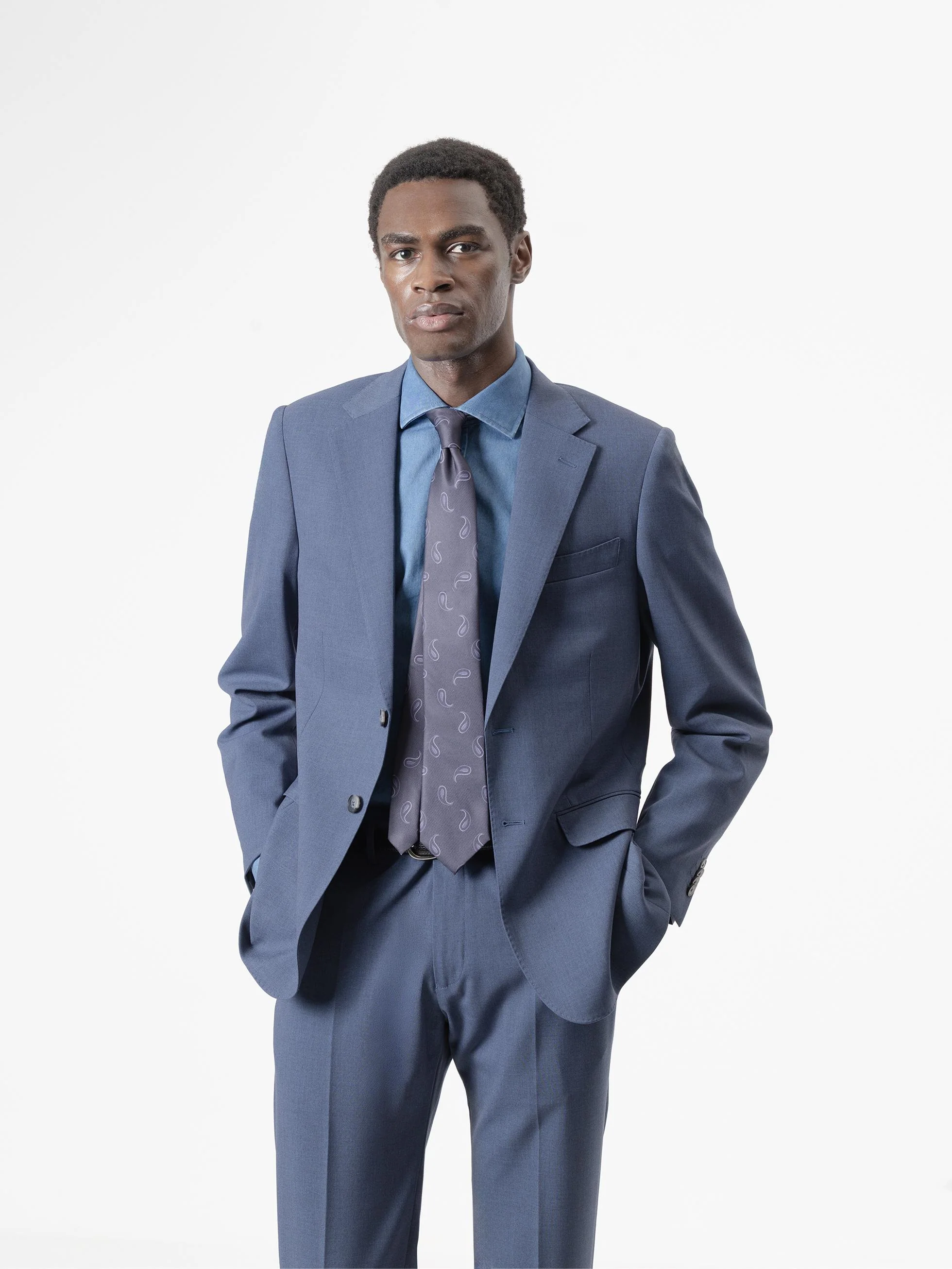 TRAJE LANA AZUL NIAGARA - Image 2