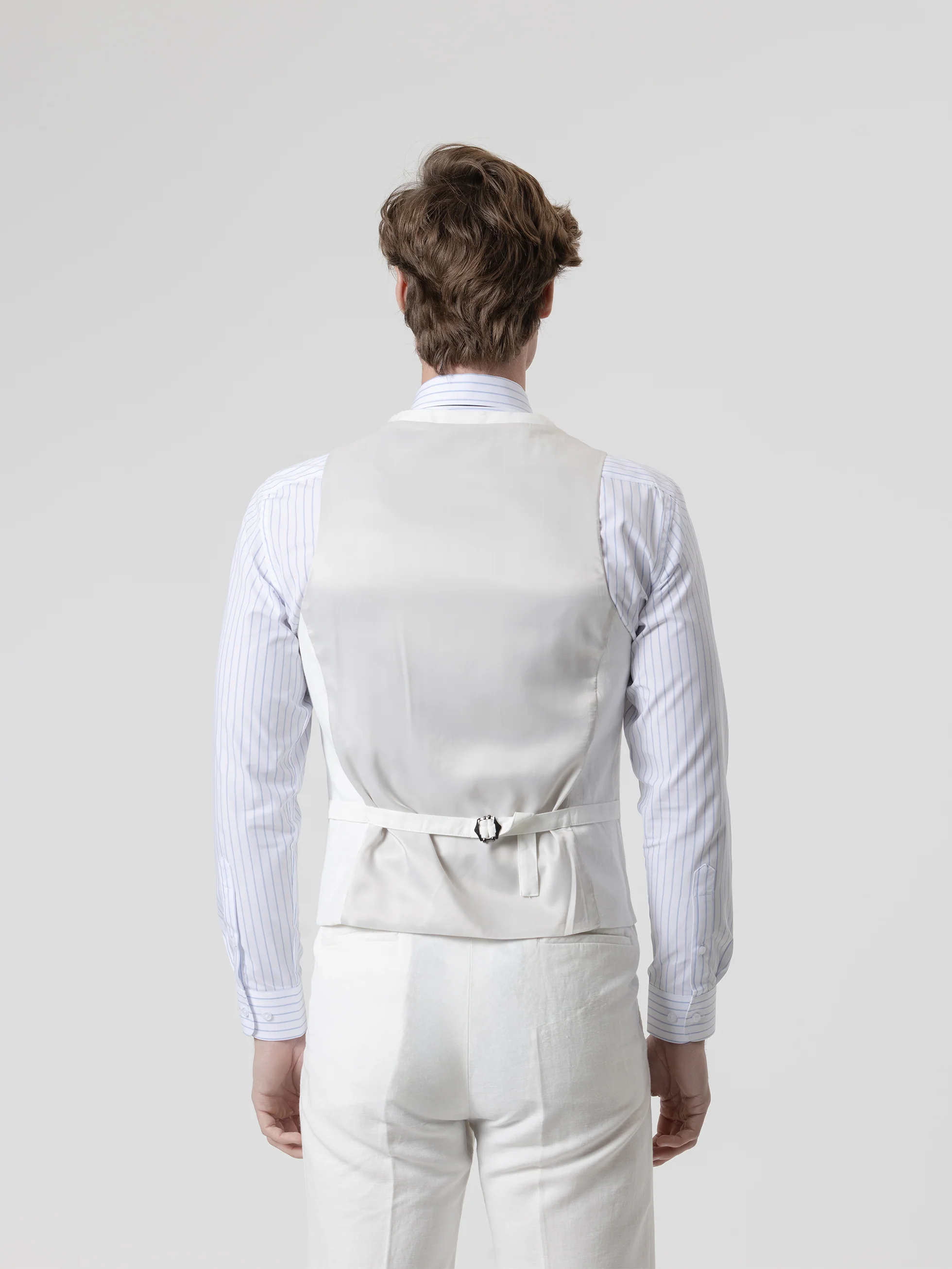 CHALECO RECTO LINO BLANCO - Image 6