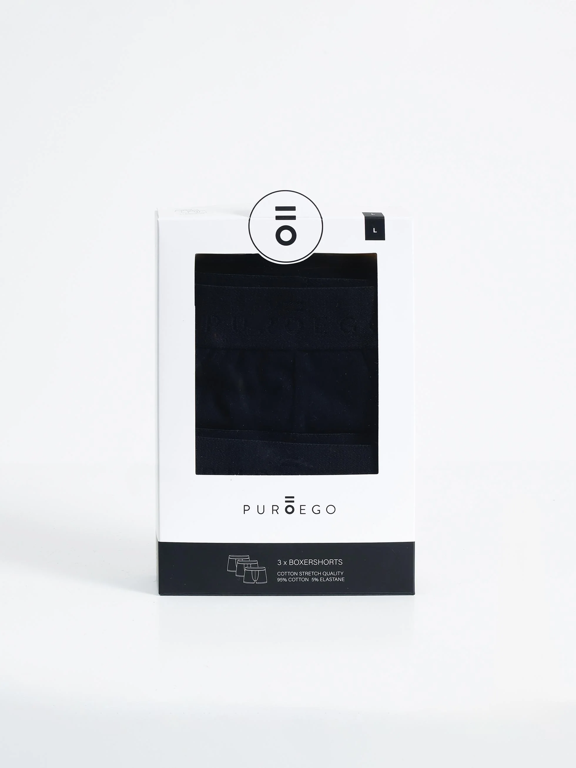 PACK 3 BOXER NEGRO