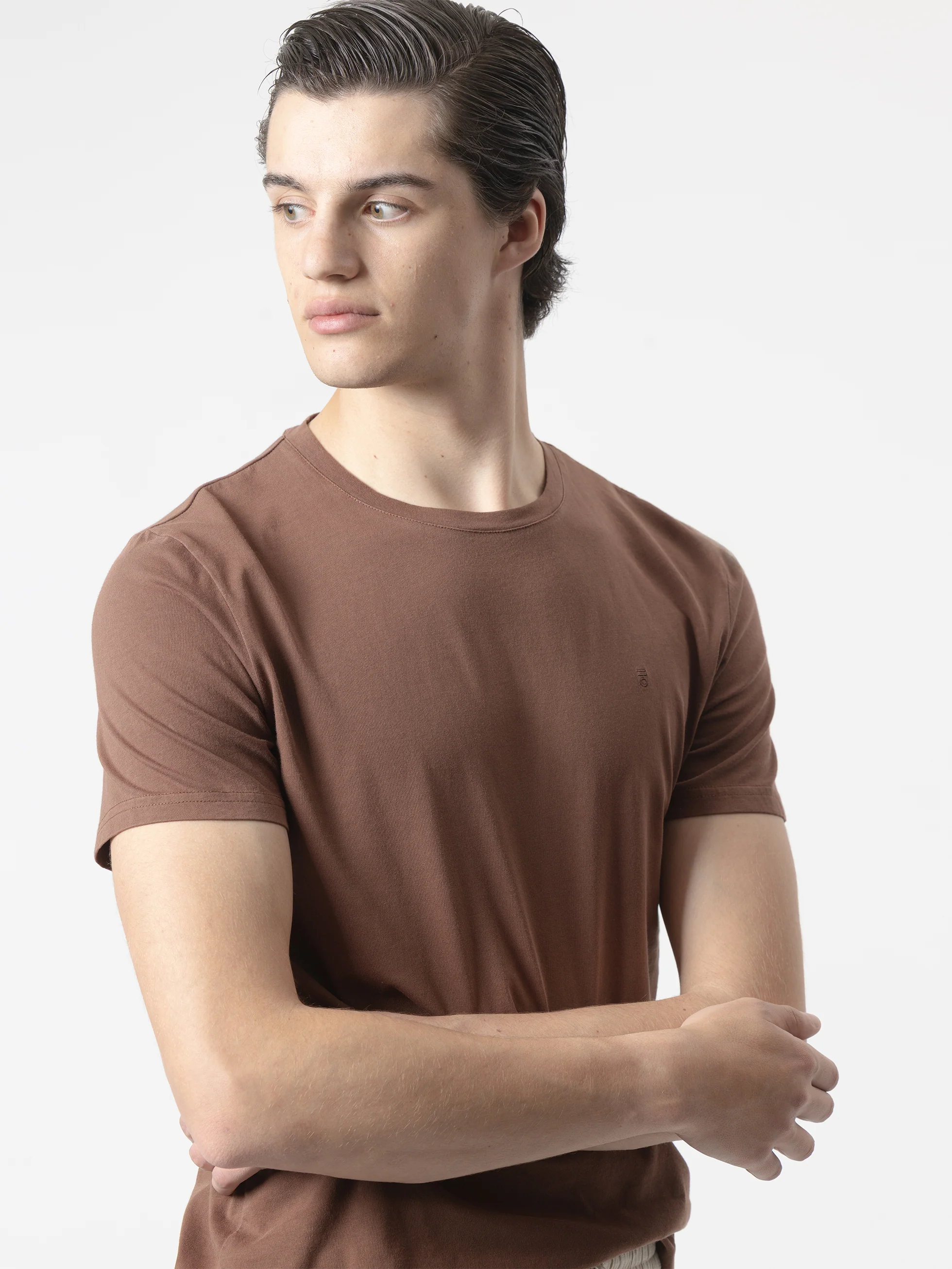 CAMISETA BÁSICA MARRÓN - Image 3