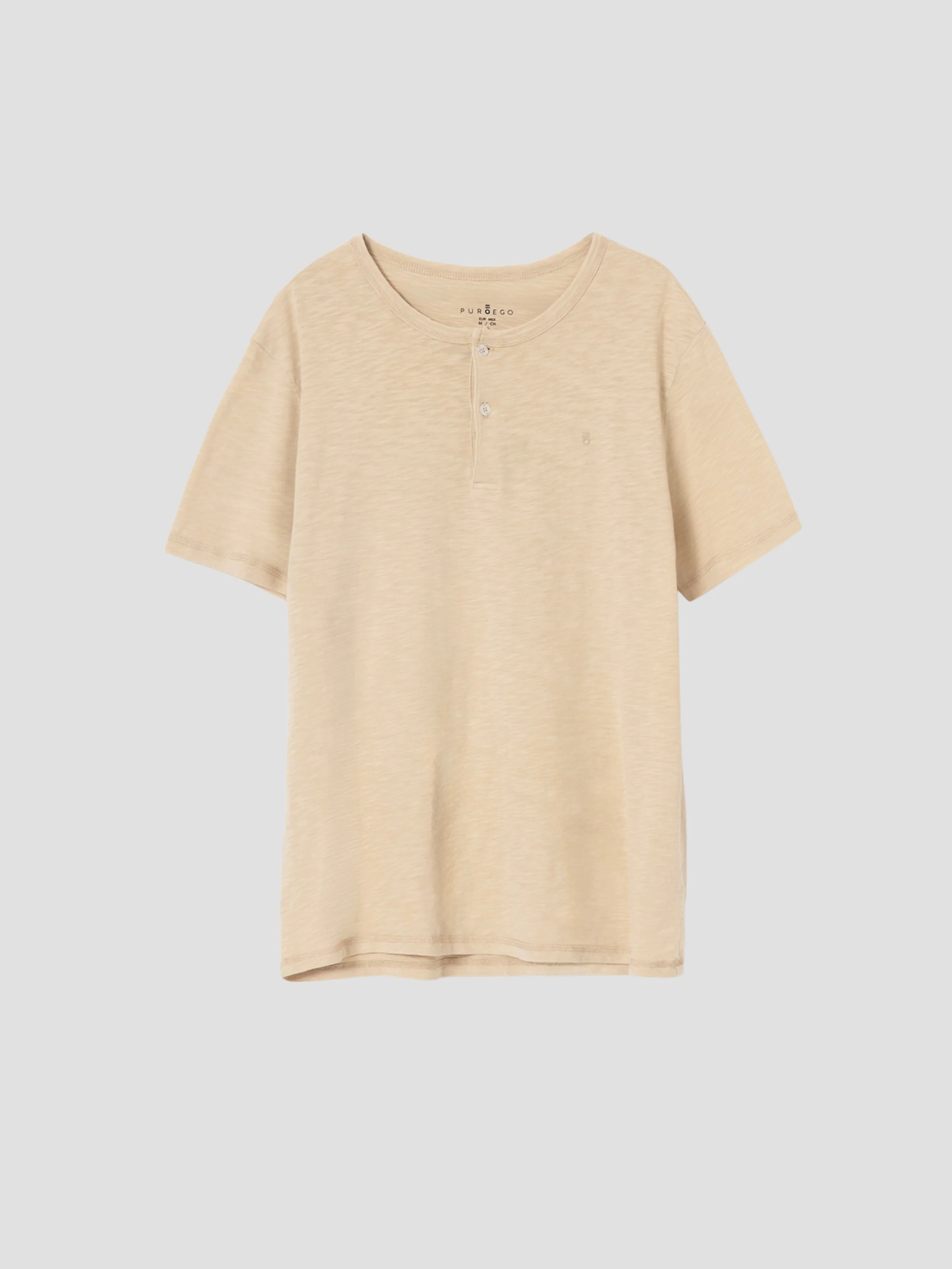 CAMISETA CUELLO PANADERO BEIGE