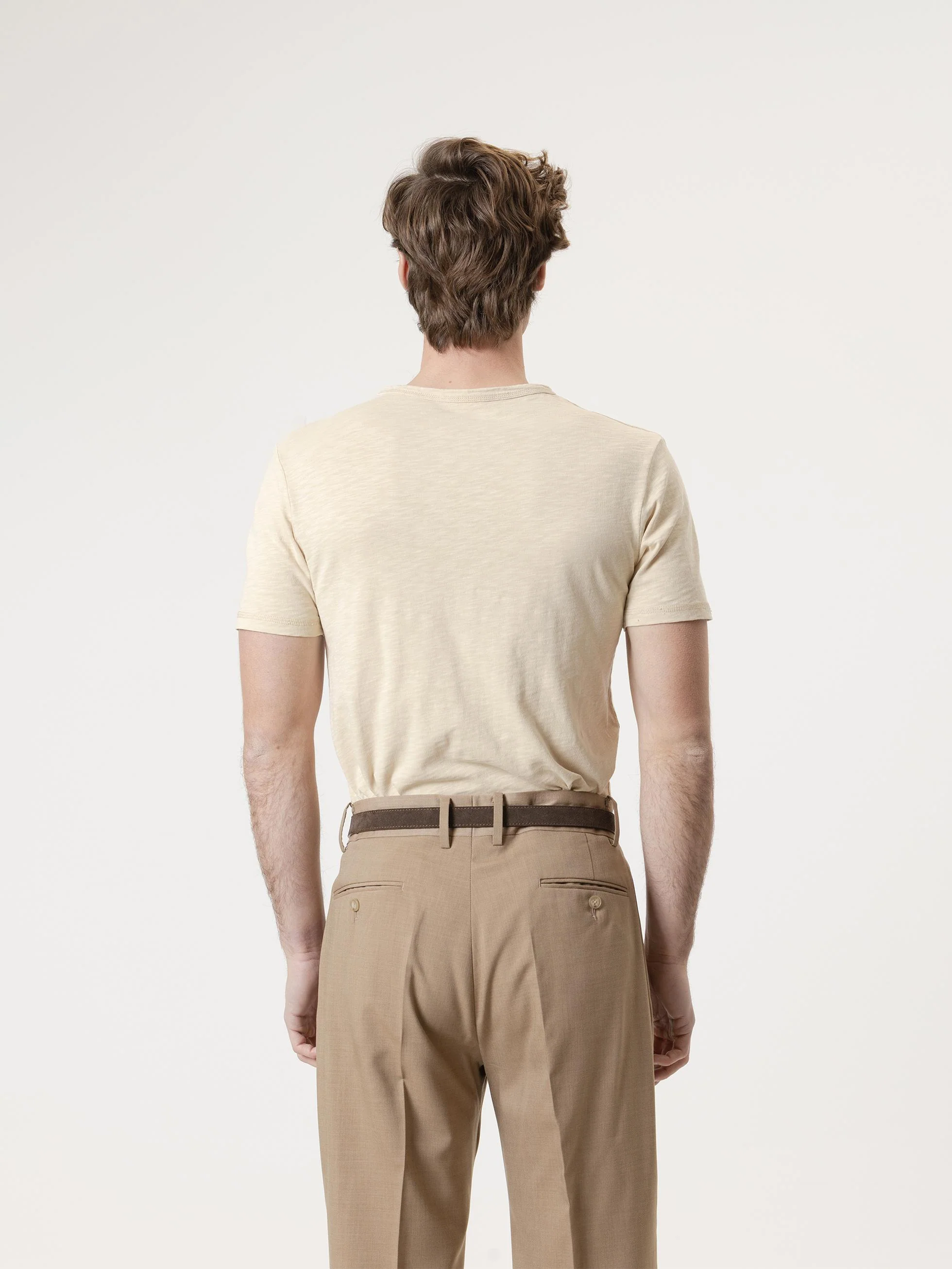 CAMISETA CUELLO PANADERO BEIGE - Image 5