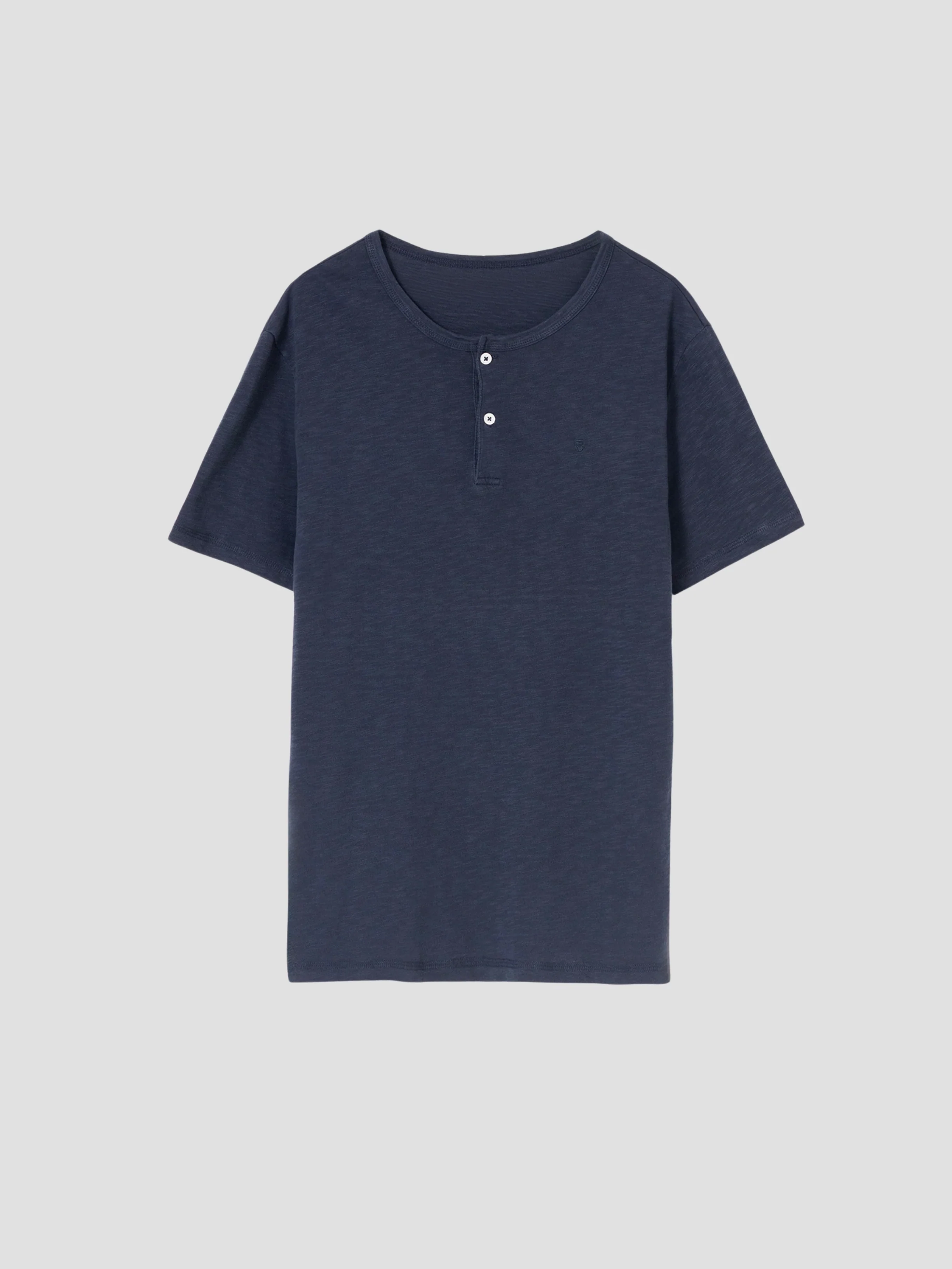 CAMISETA CUELLO PANADERO MARINO