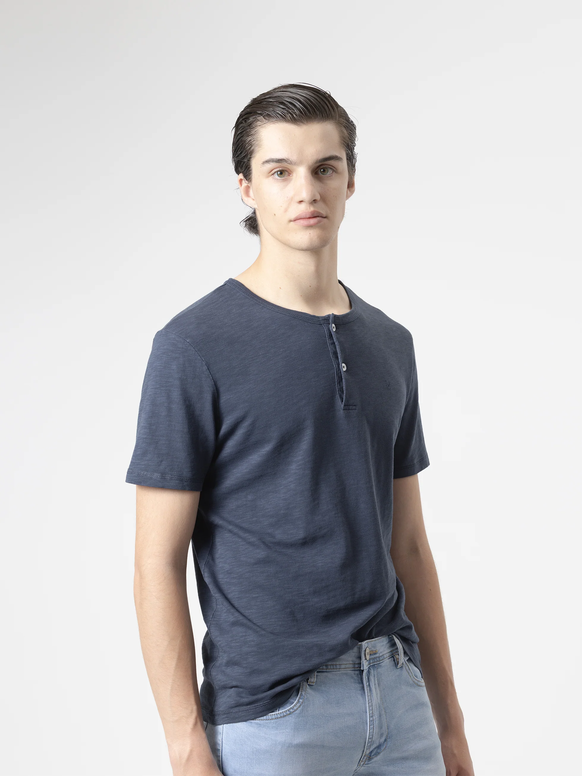CAMISETA CUELLO PANADERO MARINO - Image 3
