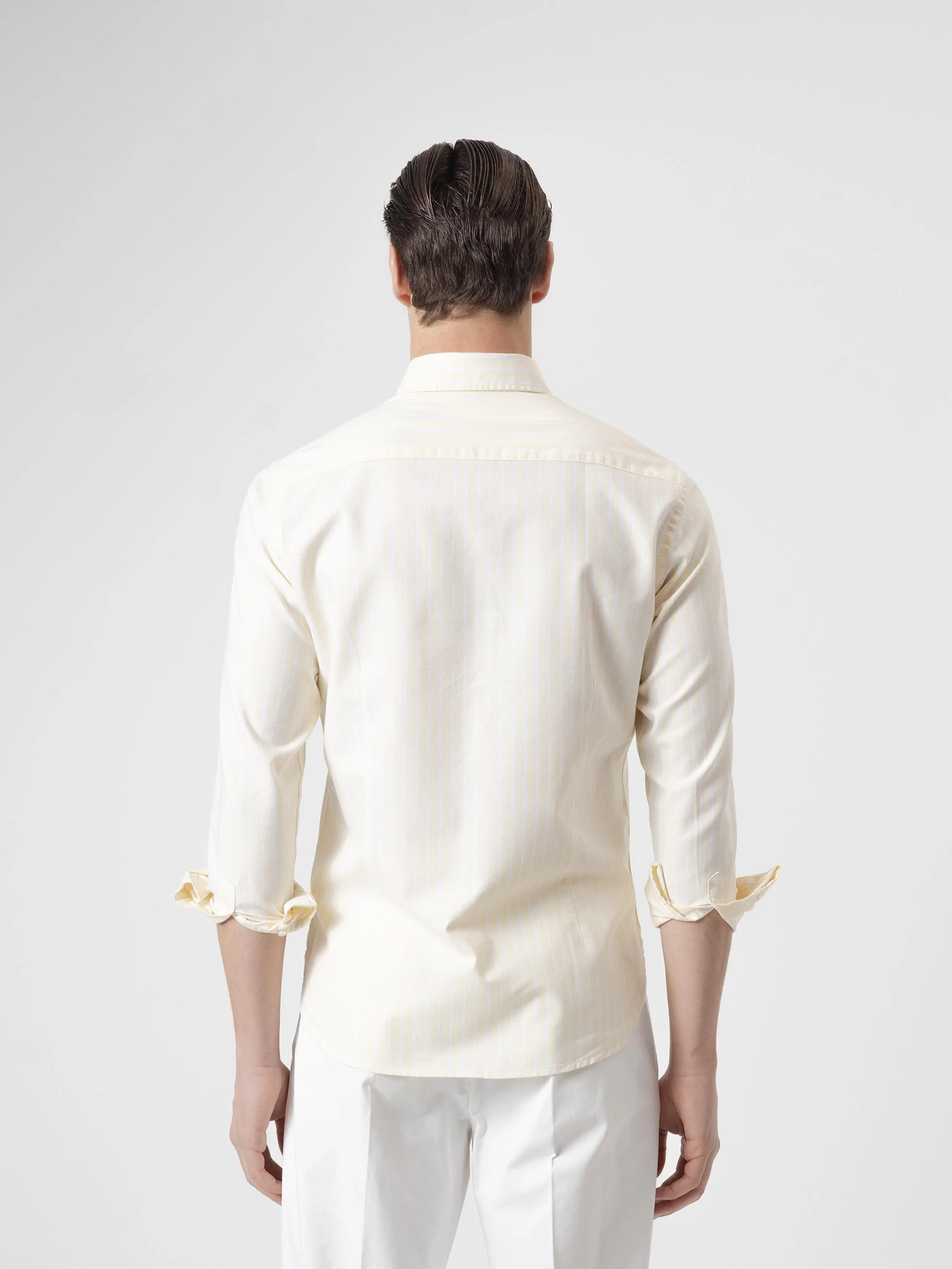CAMISA ALGODÓN RAYAS AMARILLA - Image 5