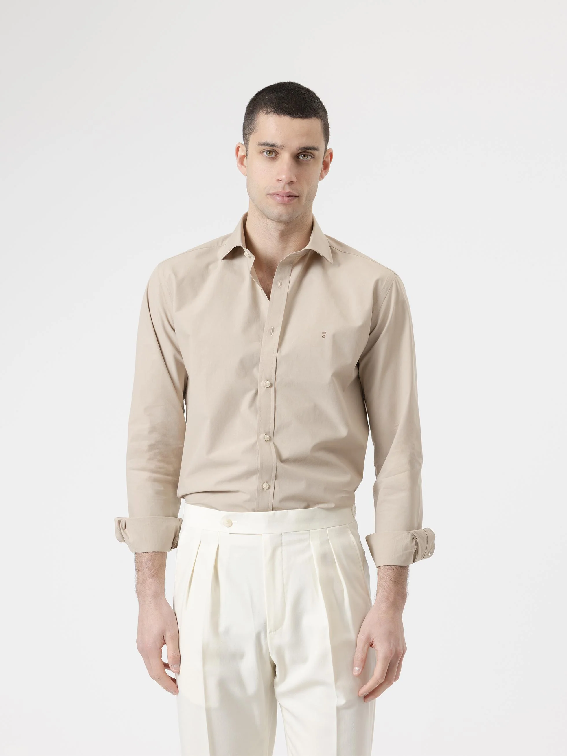CAMISA ALGODÓN BEIGE - Image 4