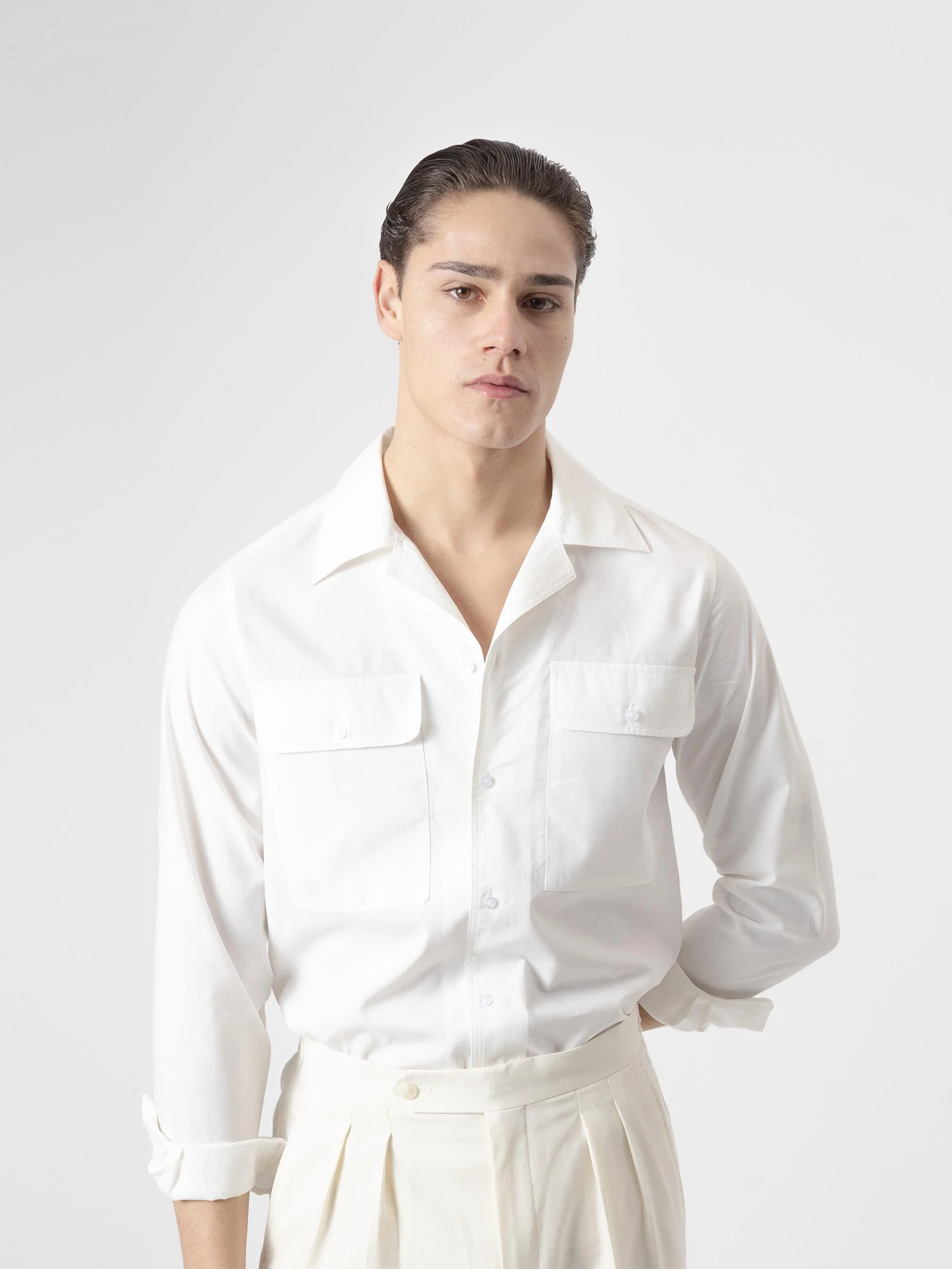 CAMISA MAXI BOLSILLOS BLANCA - Image 3