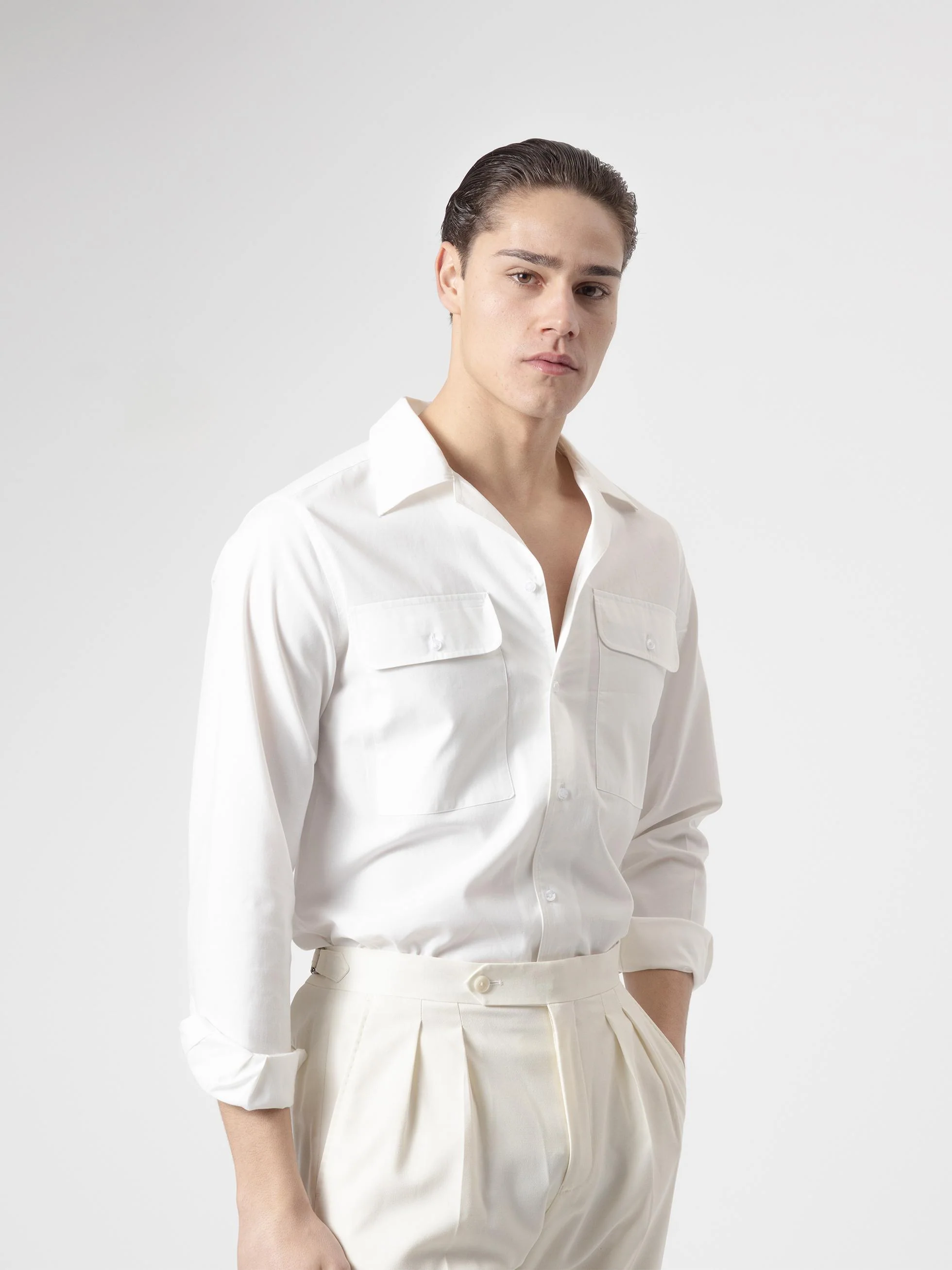 CAMISA MAXI BOLSILLOS BLANCA - Image 4