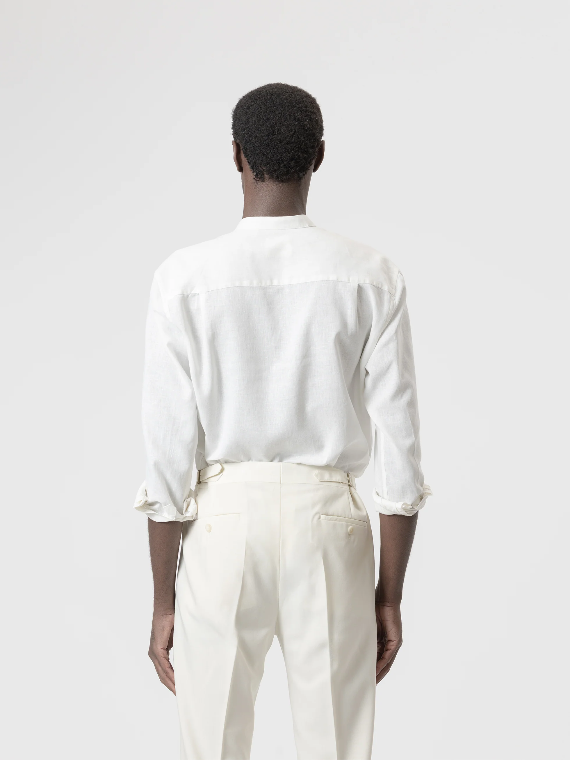 CAMISA CUELLO MAO LINO BLANCO - Image 5