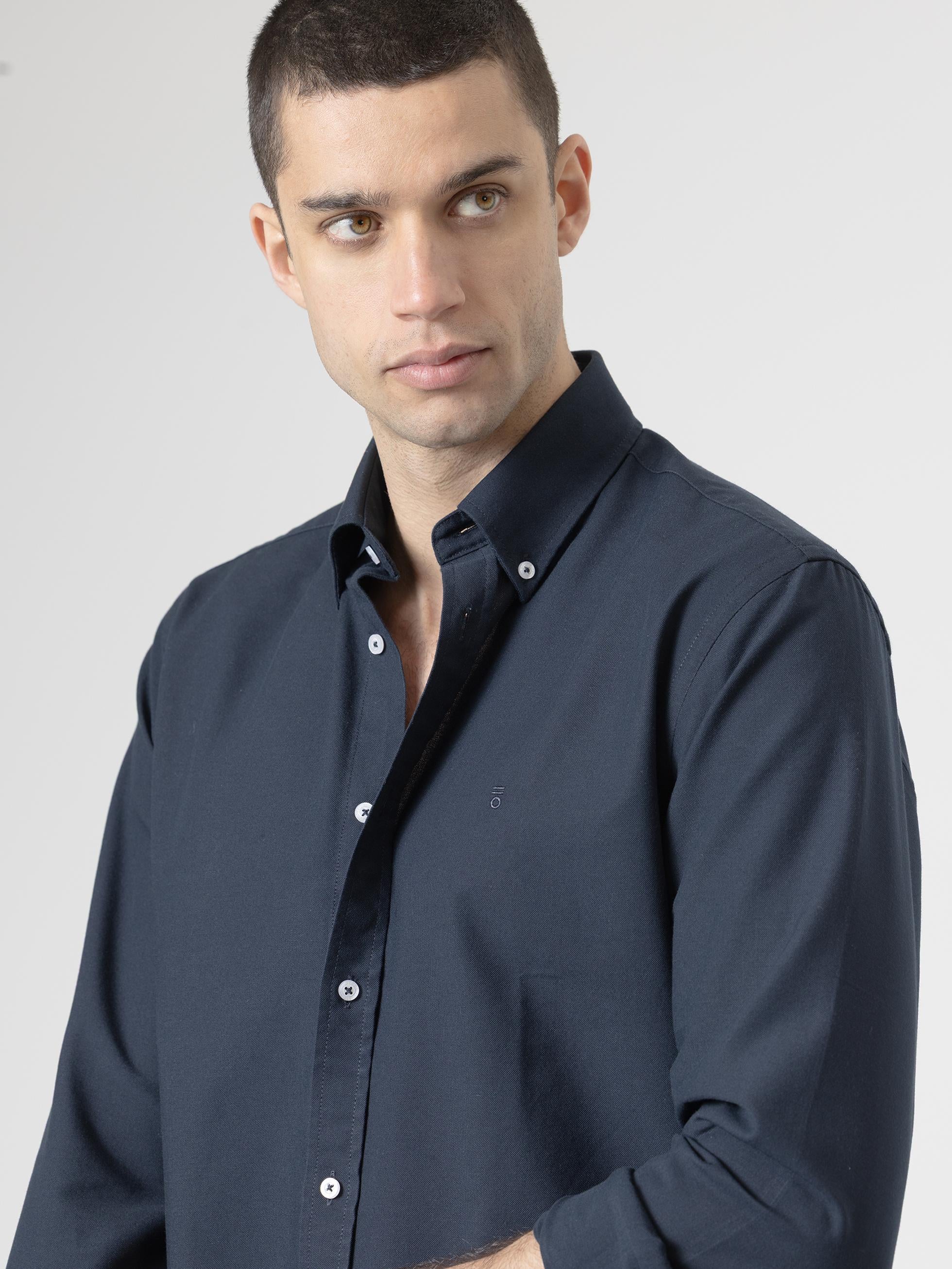 CAMISA OXFORD MARINO - Image 2