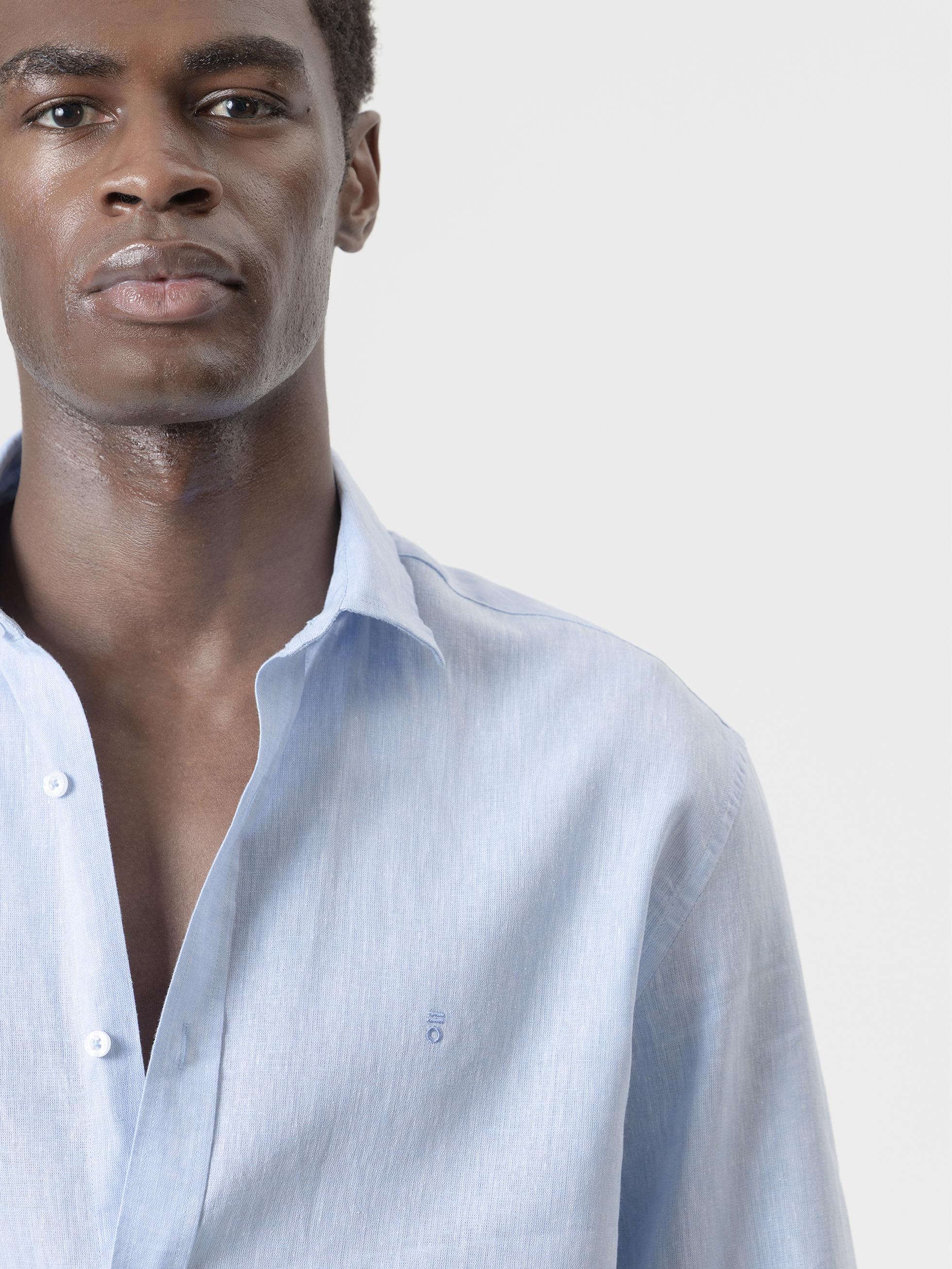 CAMISA LINO CELESTE - Image 2