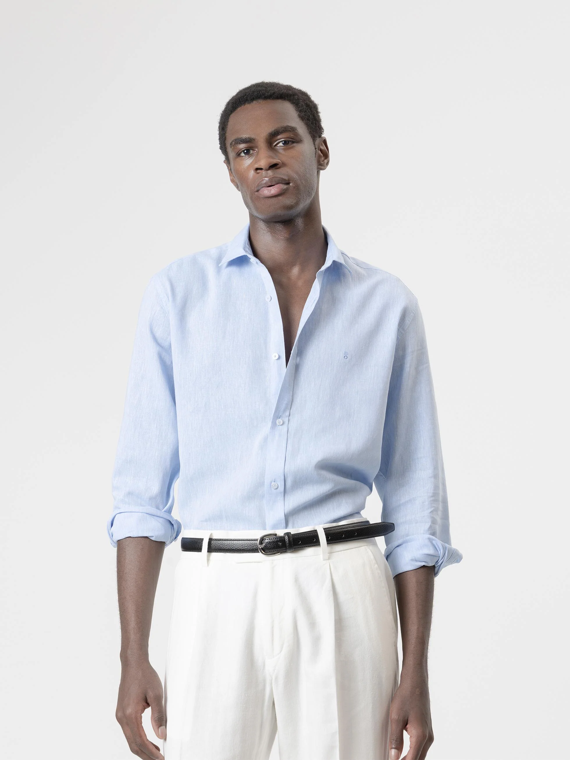 CAMISA LINO CELESTE - Image 3