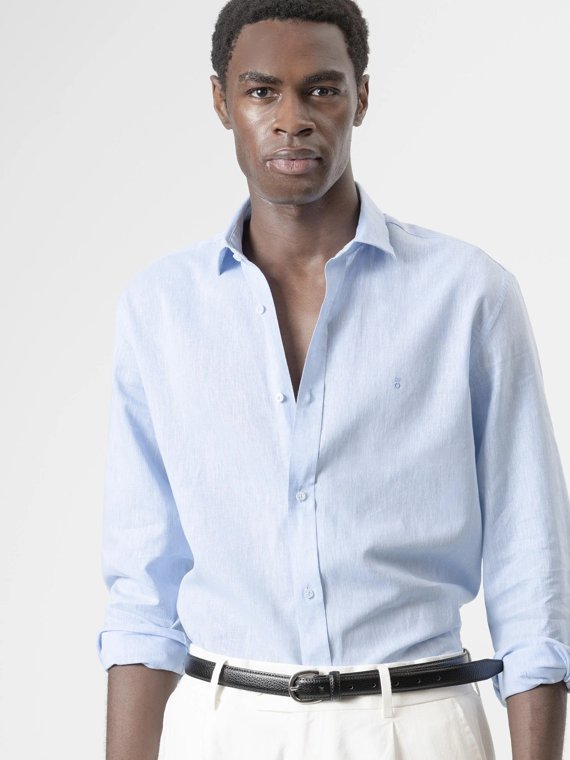 CAMISA LINO CELESTE - Image 4