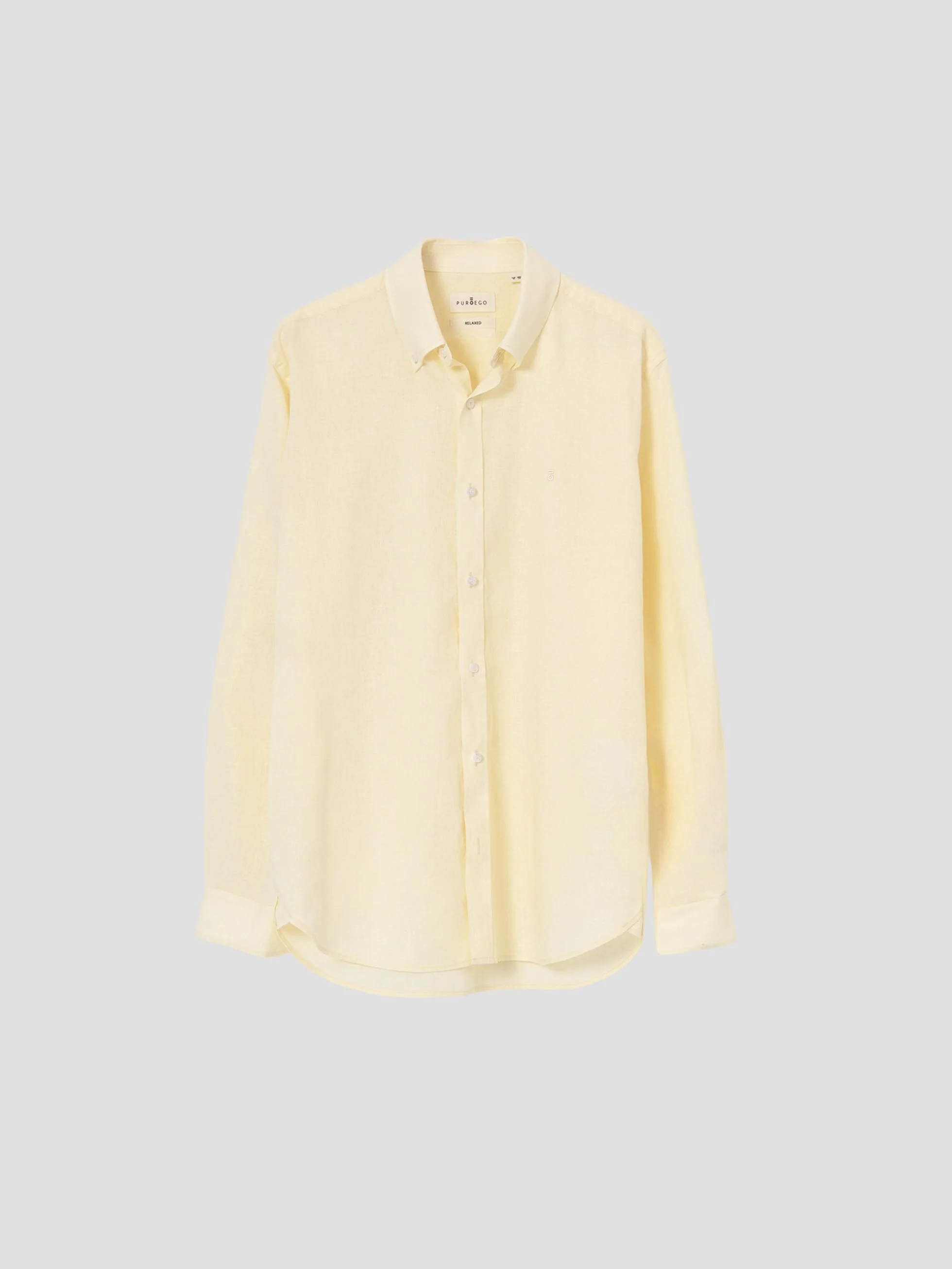 CAMISA LINO AMARILLA