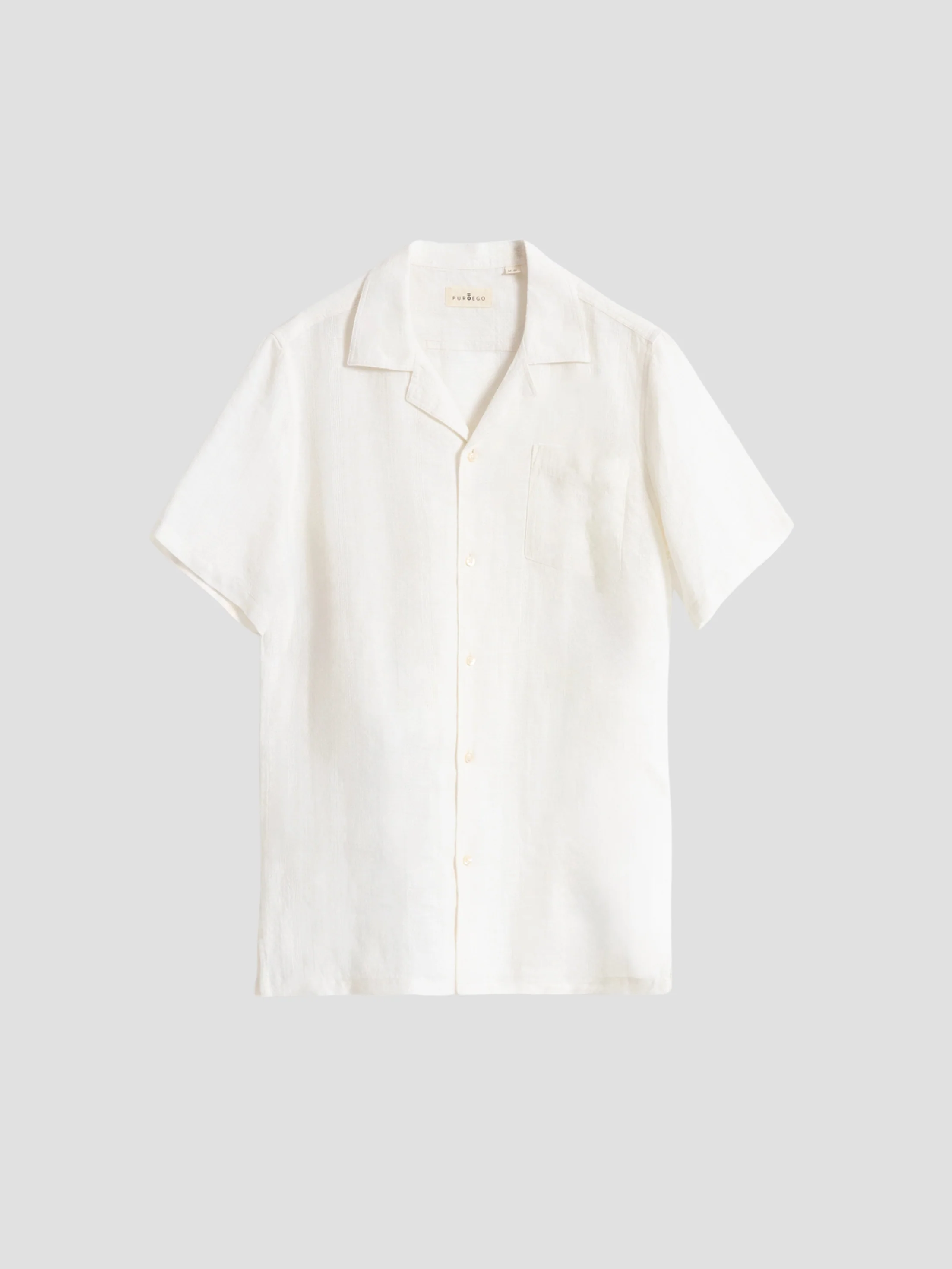 CAMISA BORDADOS LINO BLANCA