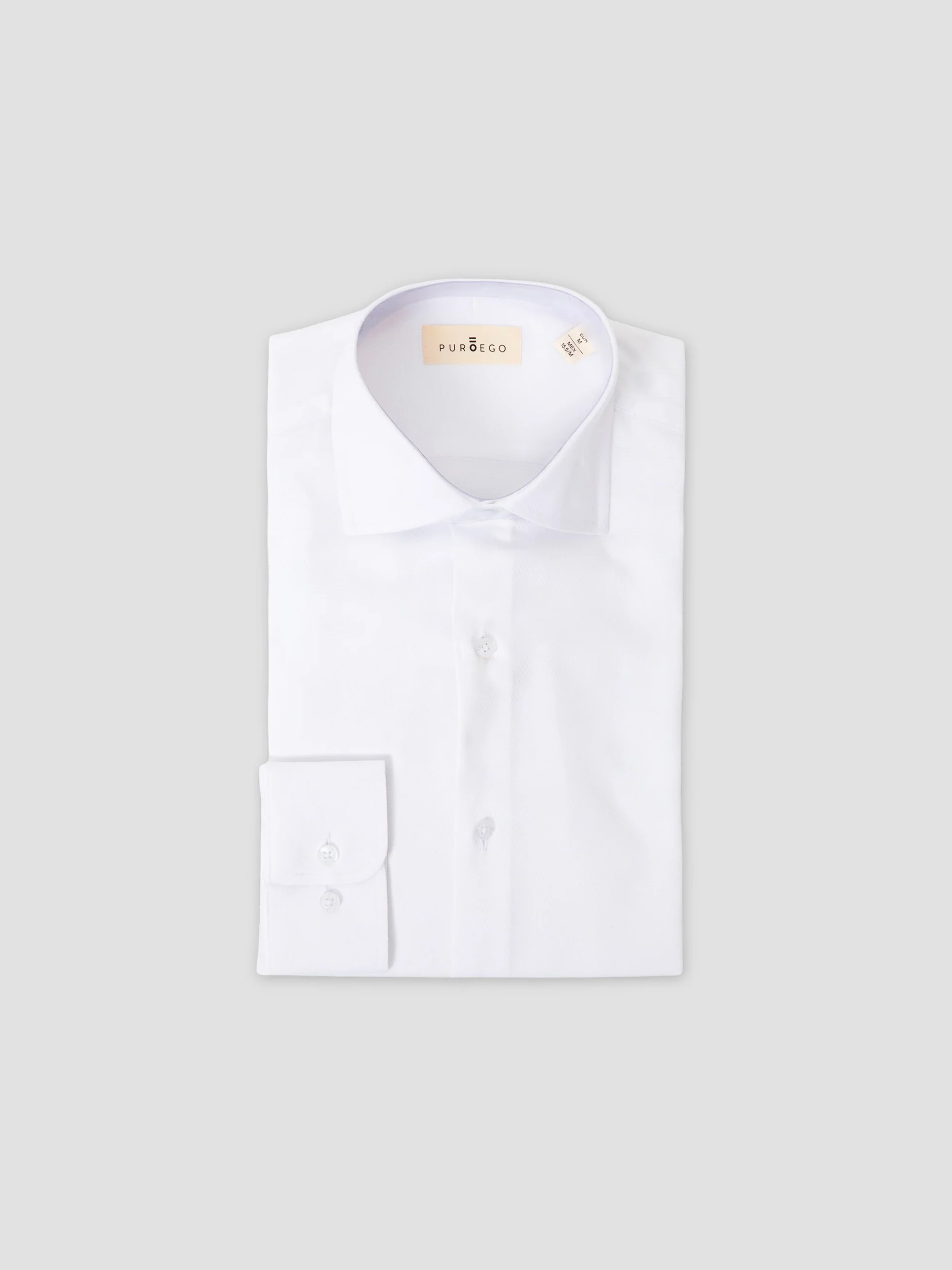 CAMISA VESTIR DOBBY BLANCA