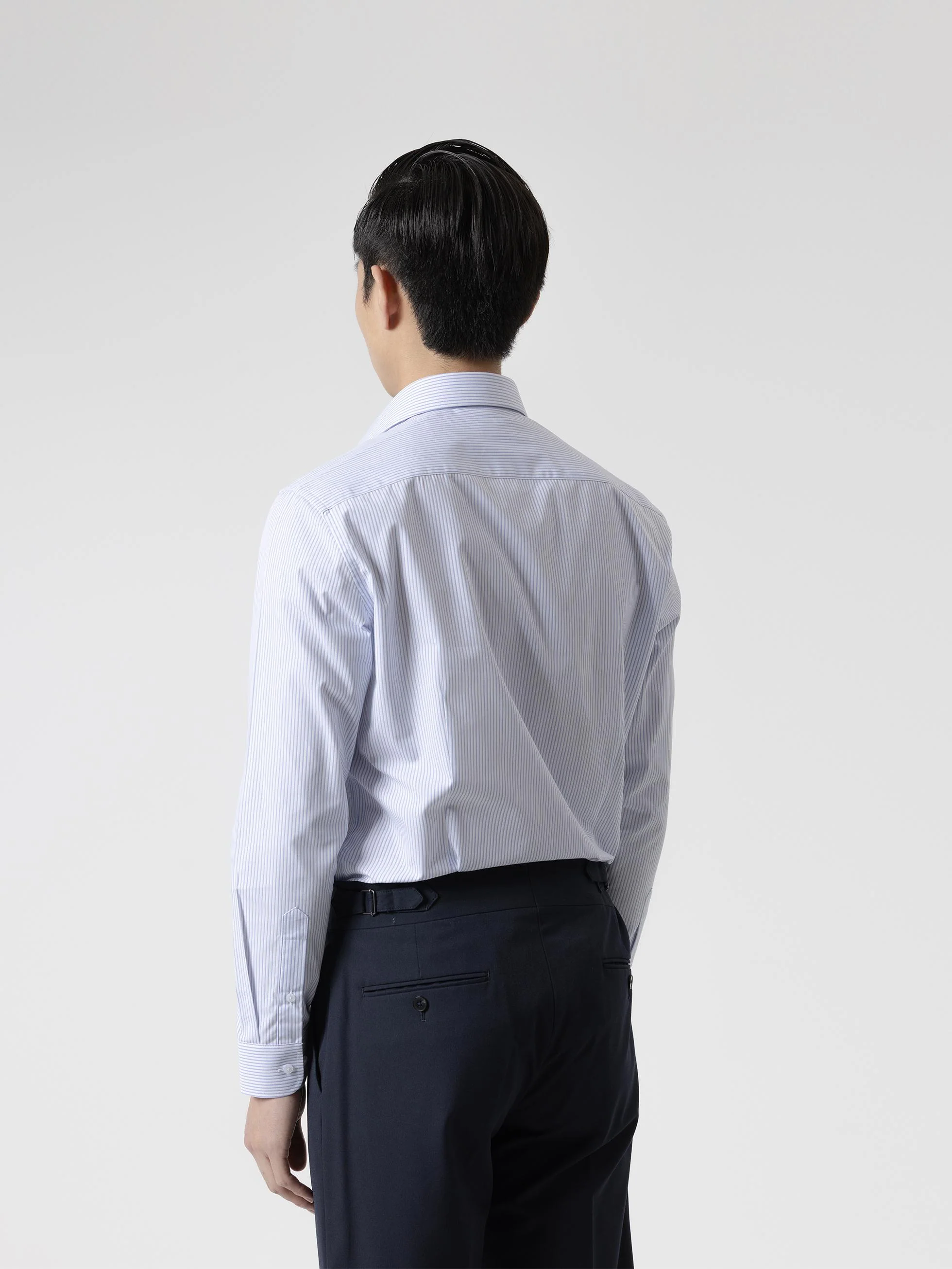 CAMISA VESTIR MIL RAYAS AZUL - Image 5