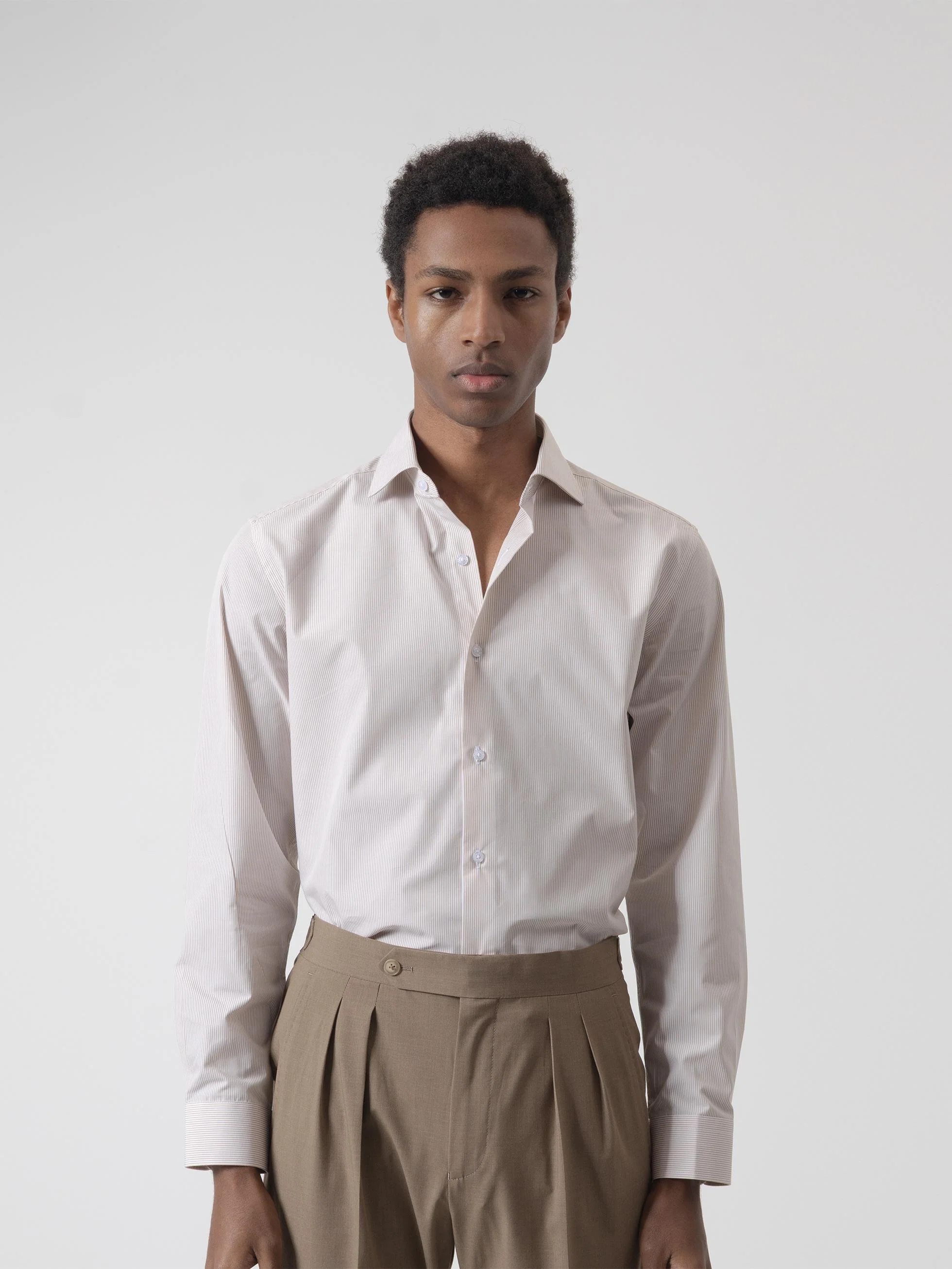 CAMISA VESTIR RAYAS ARENA - Image 3
