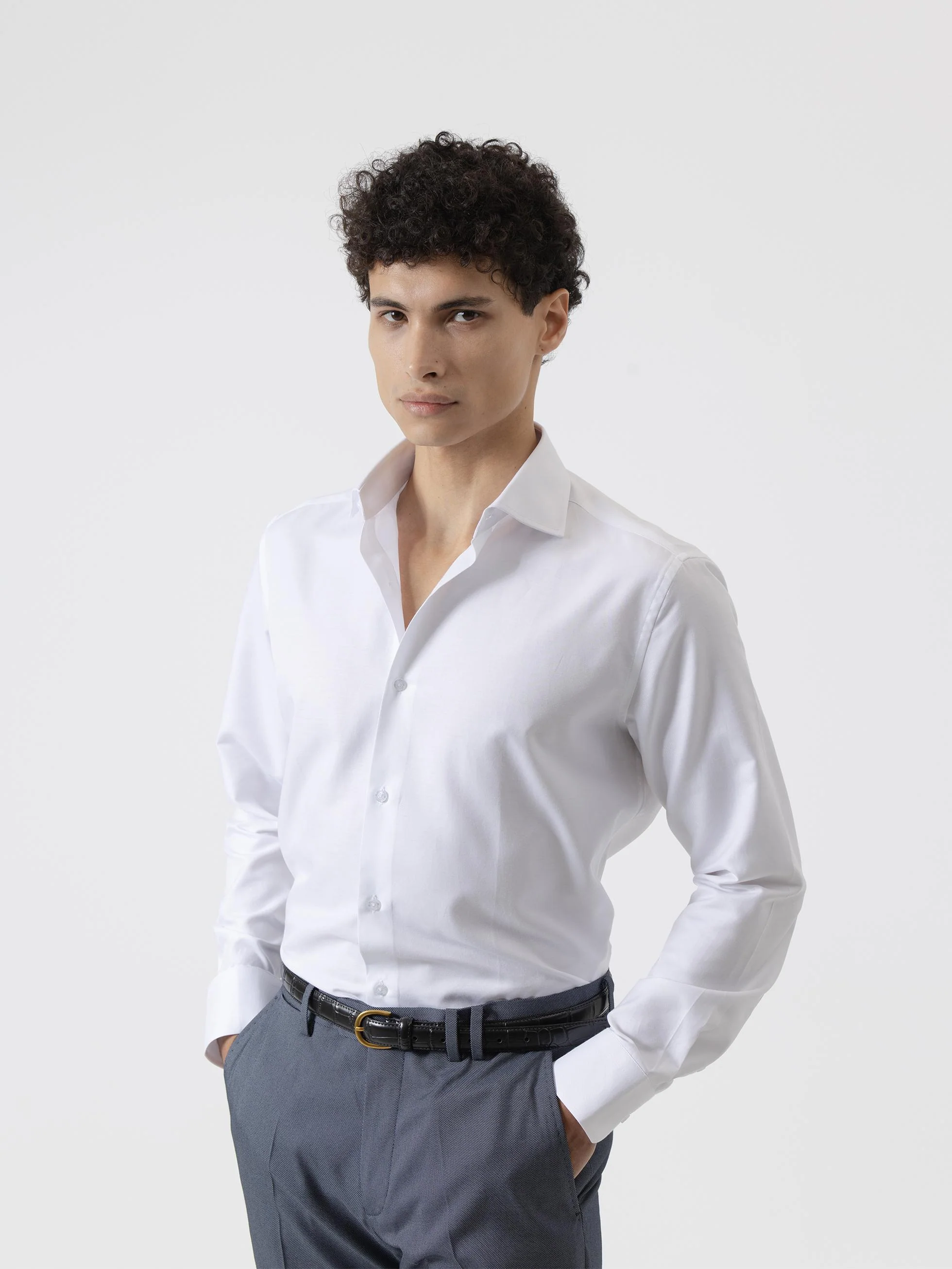 CAMISA TWILL VESTIR BLANCA - Image 3