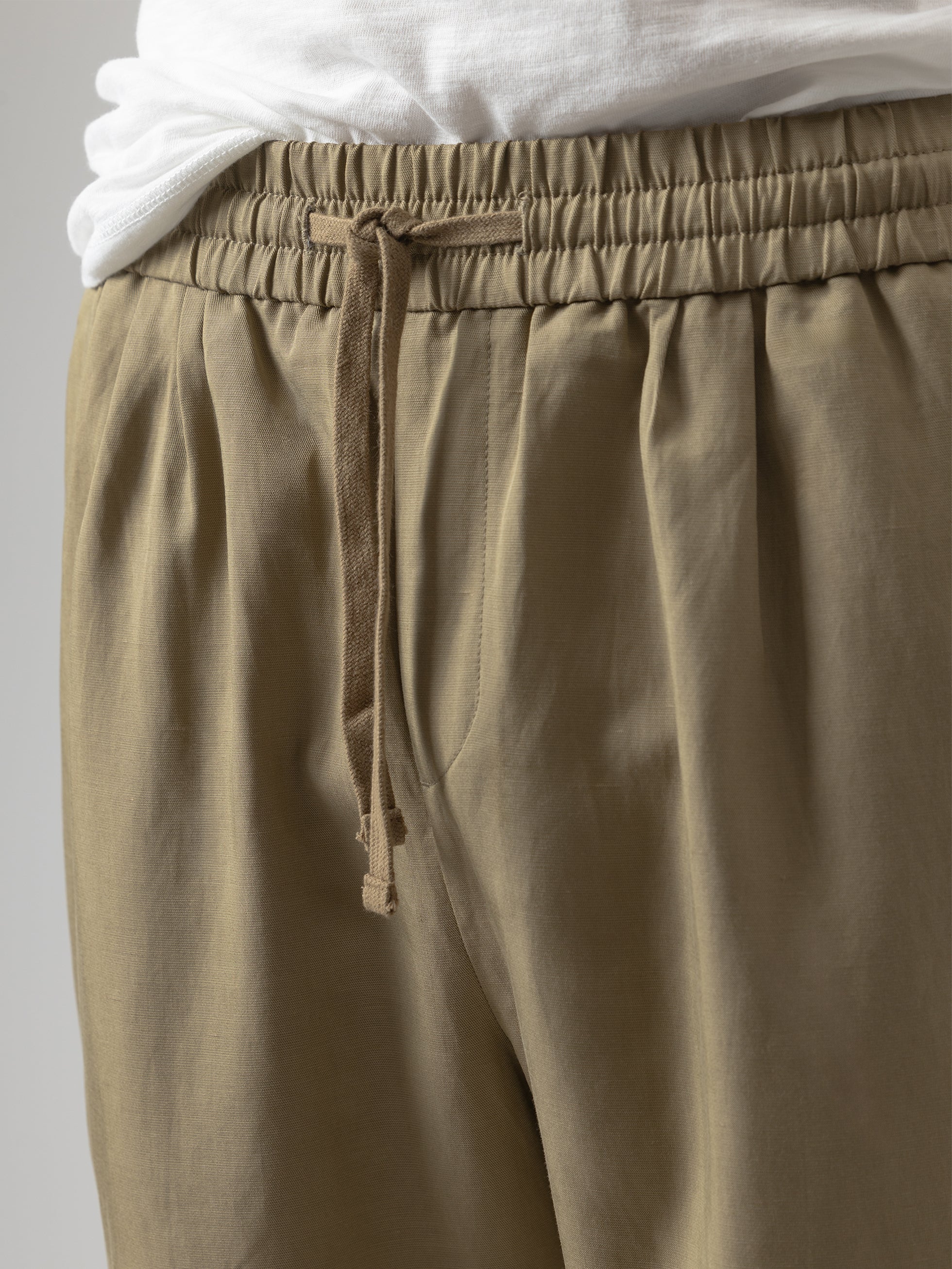 PANTALÓN WIDE FIT CINTURA ELASTICA CAMEL - Image 2