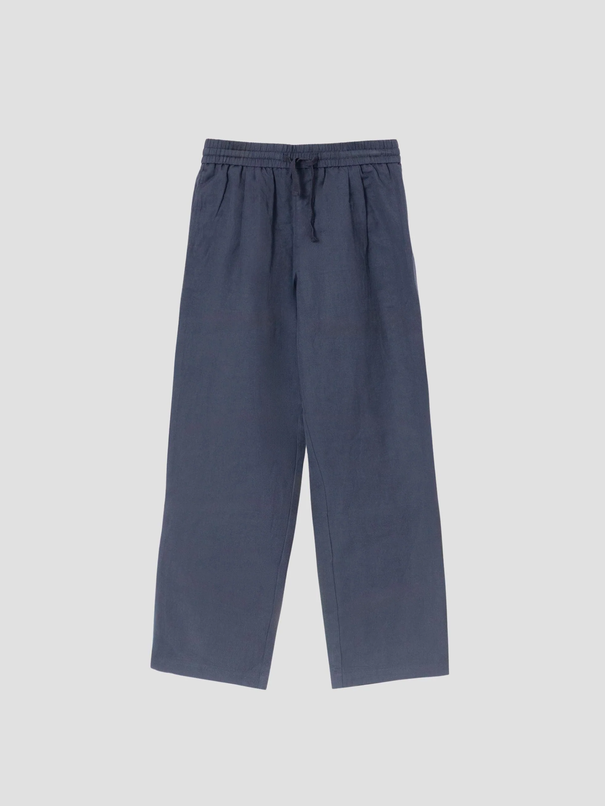 PANTALÓN WIDE FIT CINTURA ELASTICA MARINO