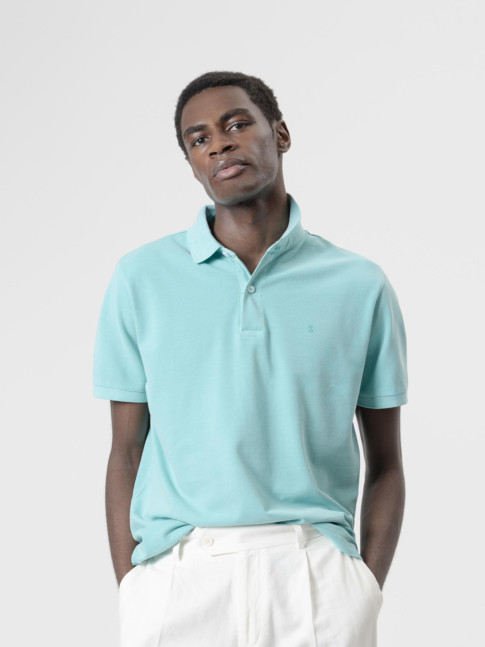 POLO BÁSICO LAVADO TURQUESA - Image 2